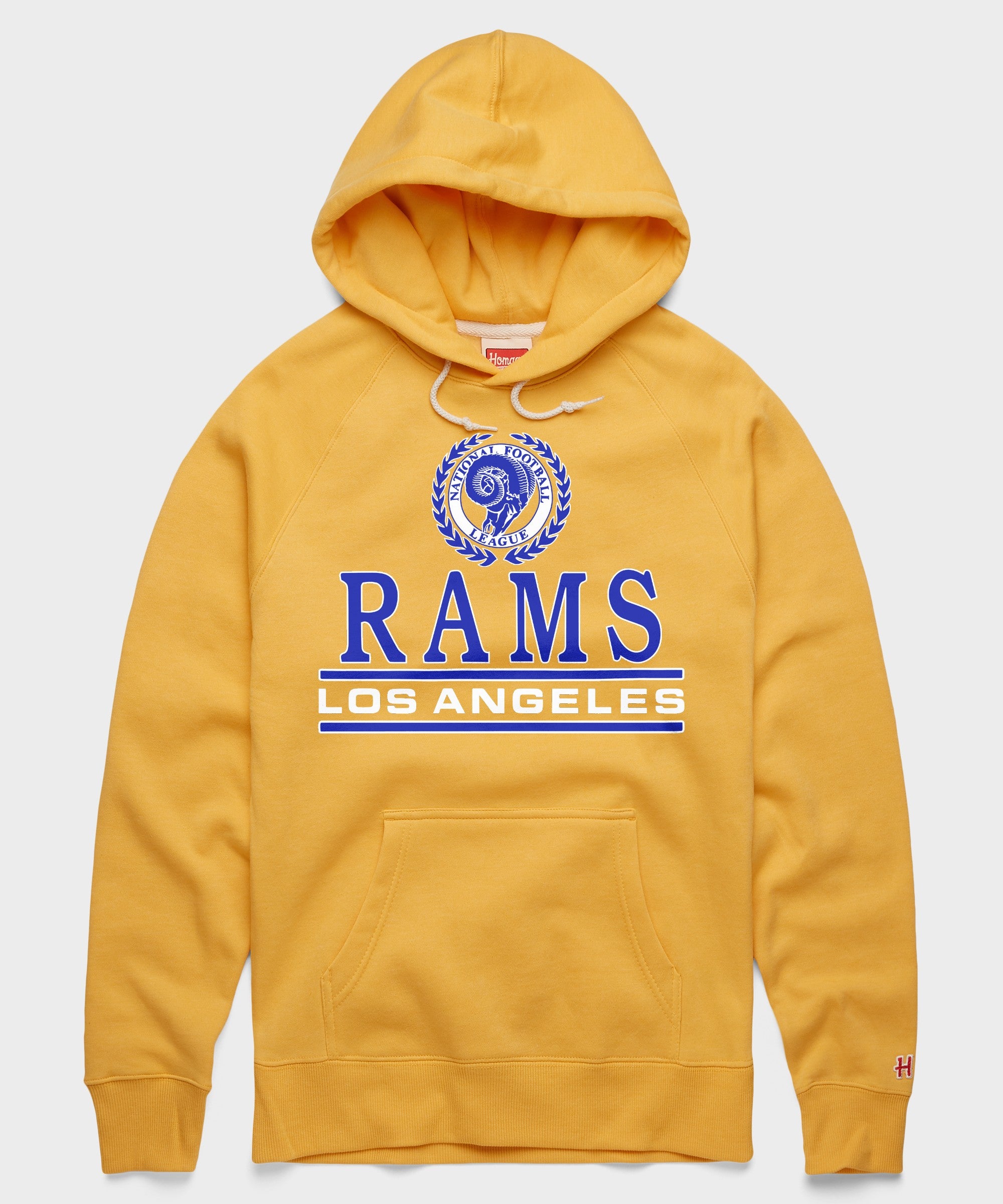 Los Angeles Rams Crest Hoodie Sweatshirt | Vintage-Inspired Crest Gear ...