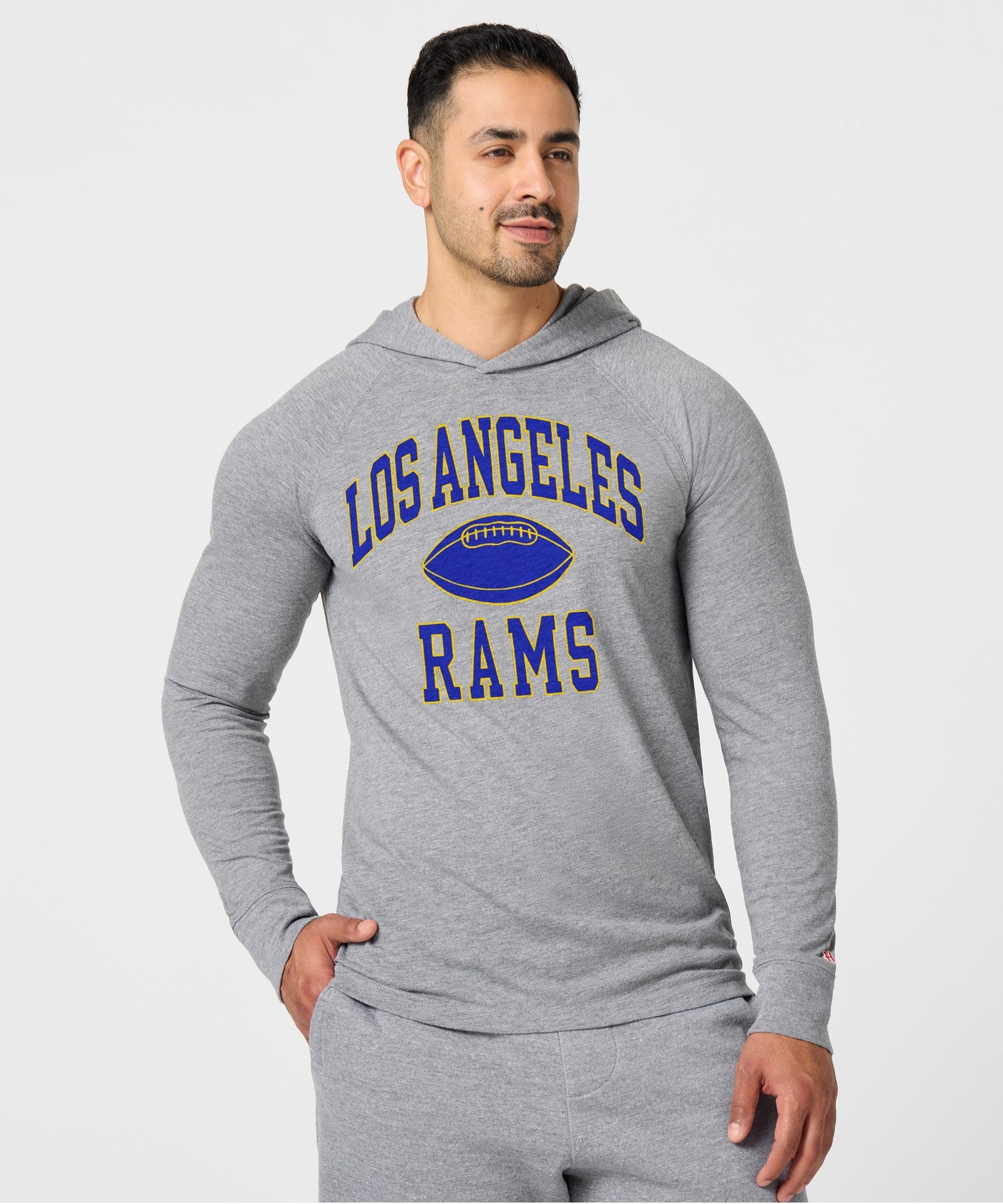 los angeles rams gridiron lightweight hoodie