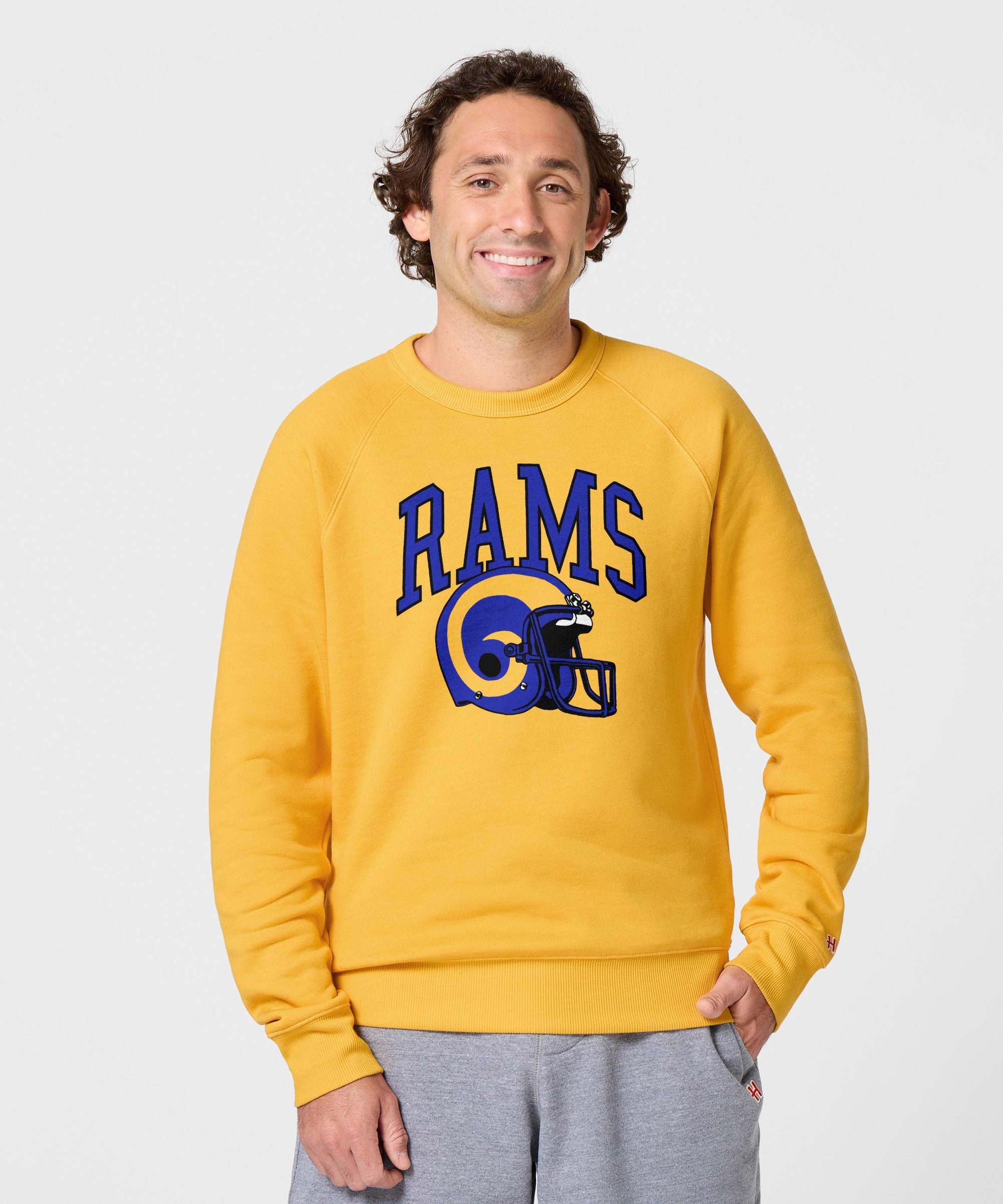 Los Angeles Rams Helmet Retro Crewneck