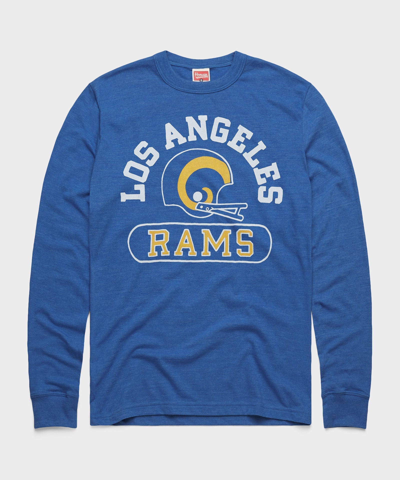 Los Angeles Rams Throwback Helmet Long Sleeve Tee