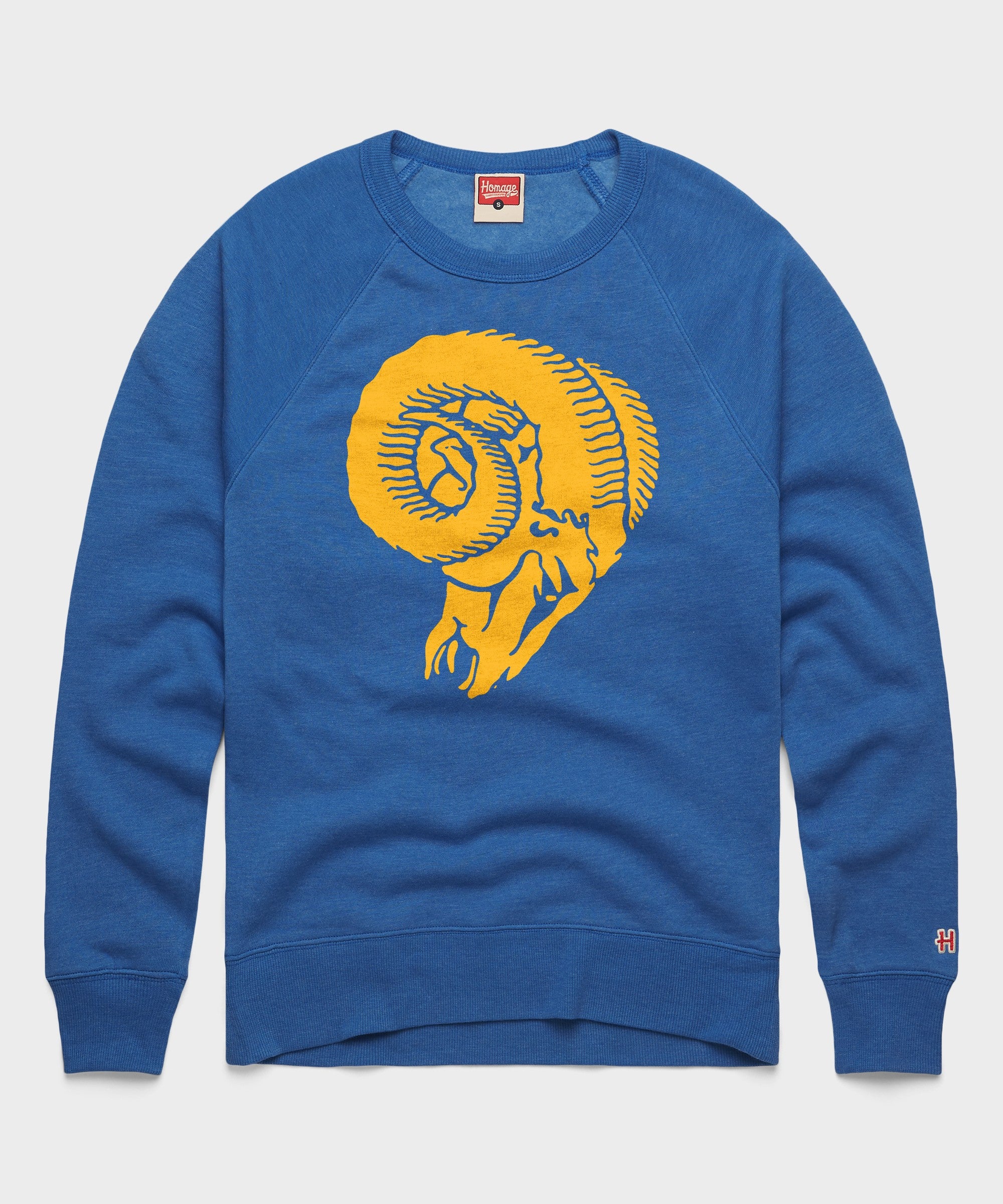 Los Angeles Rams '66 Crewneck | Vintage-Inspired NFL Logos Gear – HOMAGE