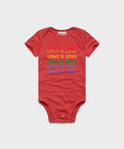 Love Is Love Rainbow Baby One Piece