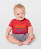 Love Is Love Rainbow Baby One Piece