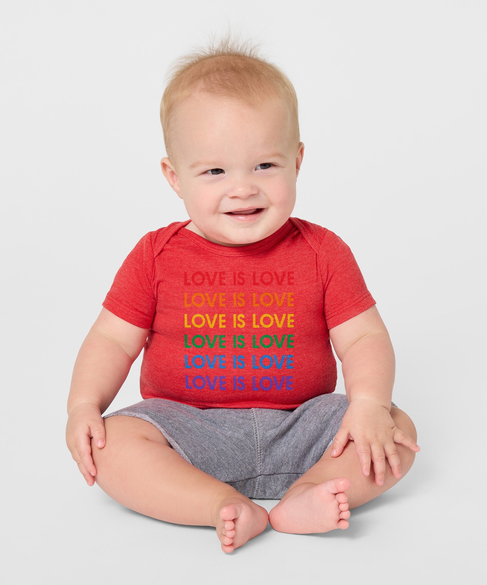 Love Is Love Rainbow Baby One Piece