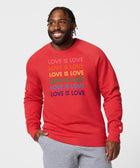 Love Is Love Rainbow Crewneck