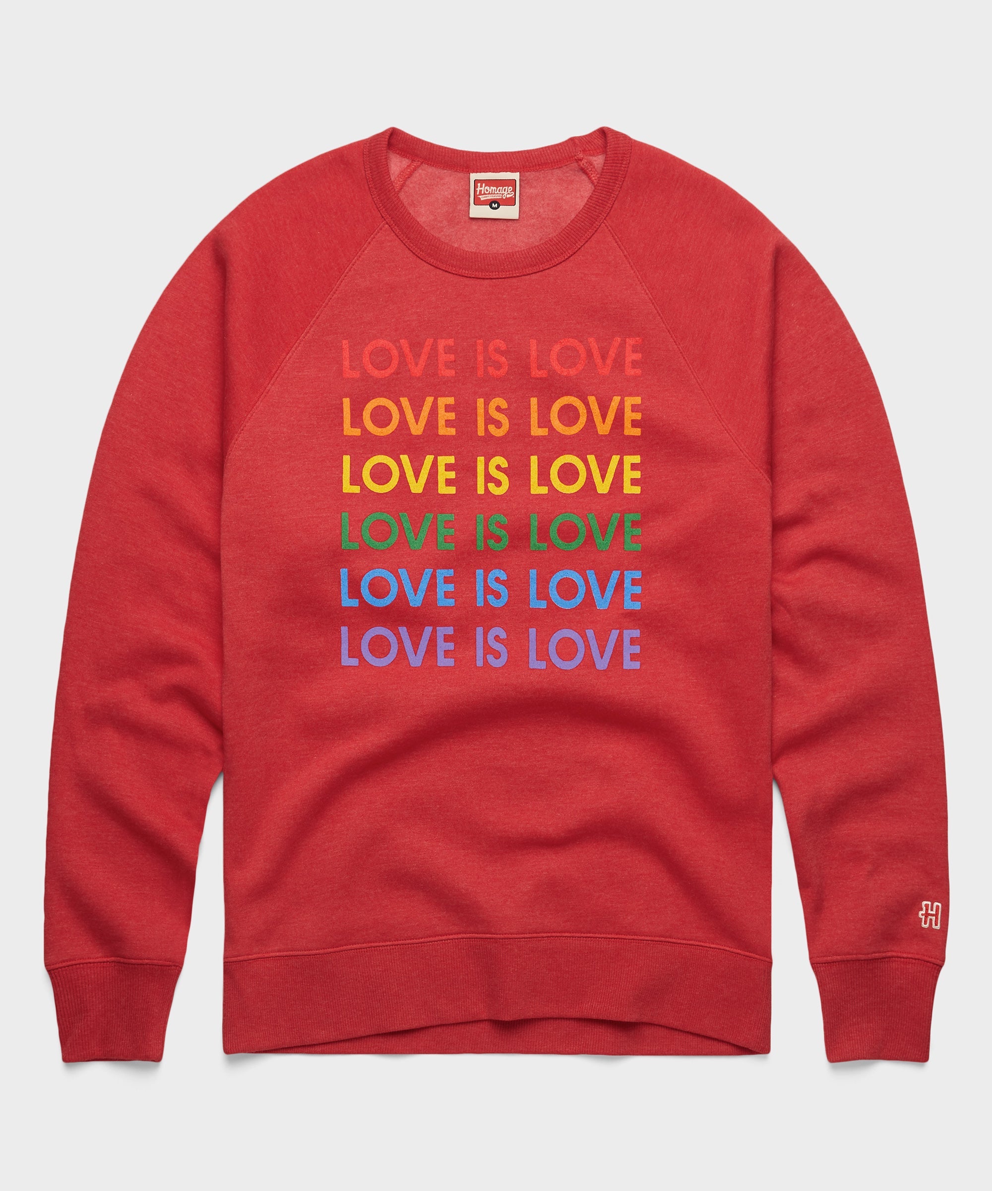 Love Is Love Rainbow Crewneck