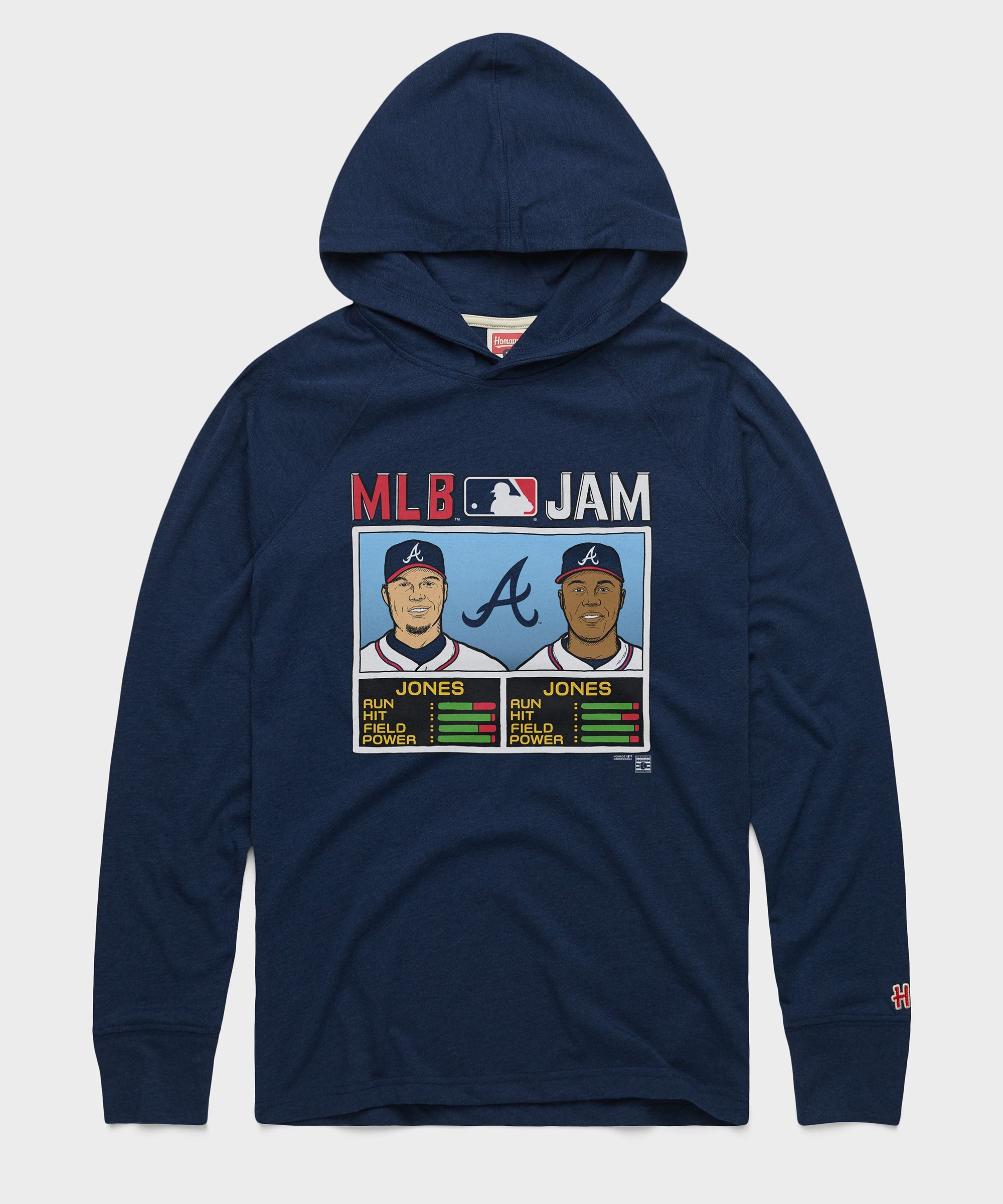 MLB Jam Braves Jones and Jones Lightweight Hoodie