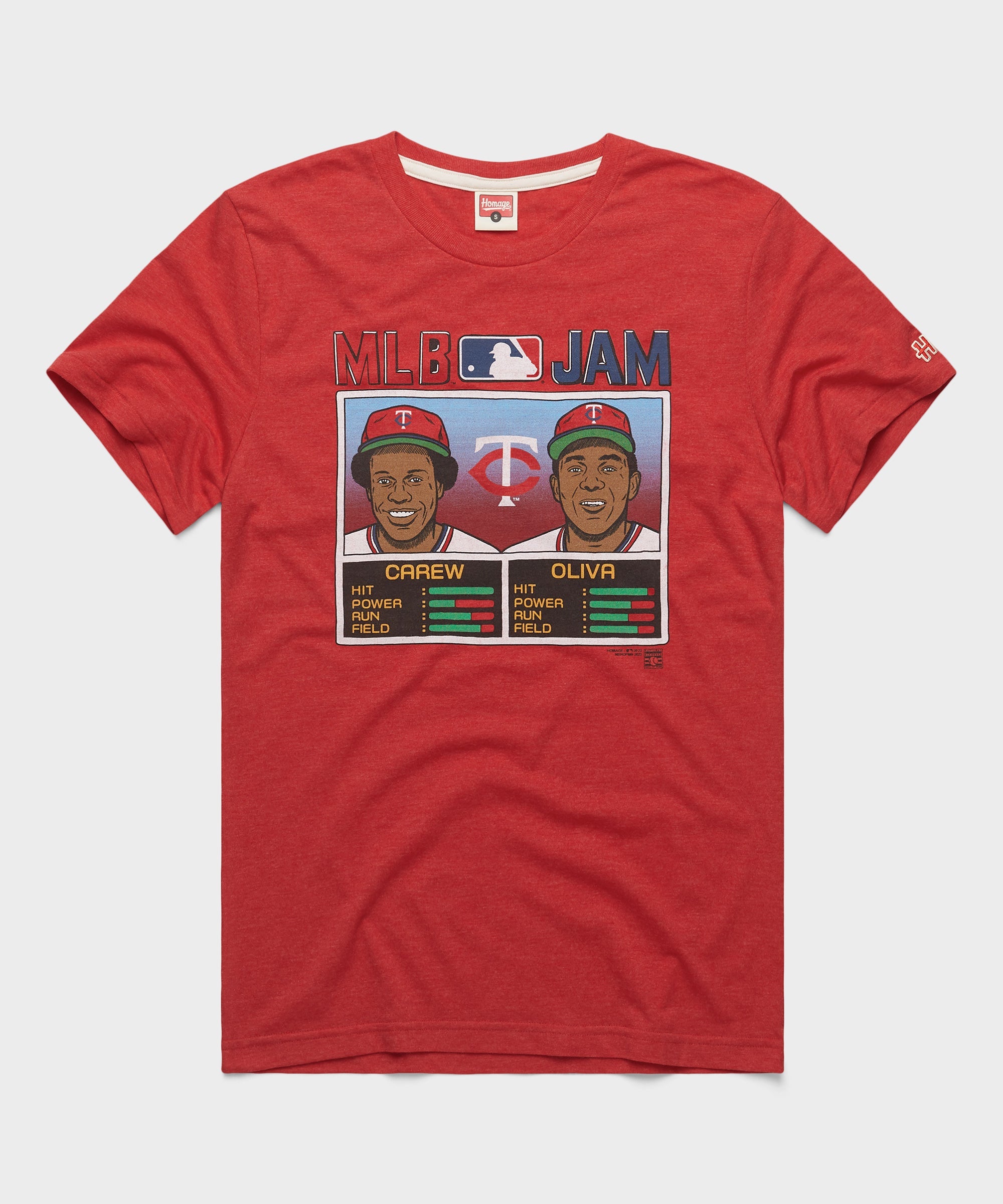 MLB Jam Twins Carew and Oliva Red