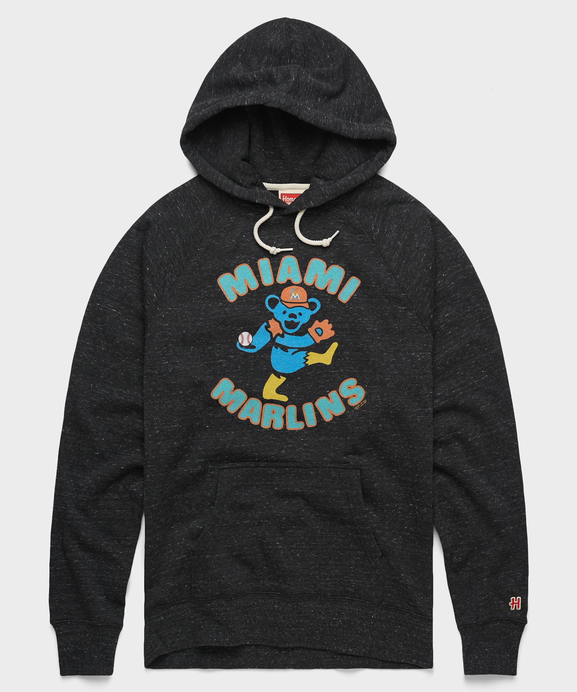 MLB x Grateful Dead x Marlins Hoodie Charcoal