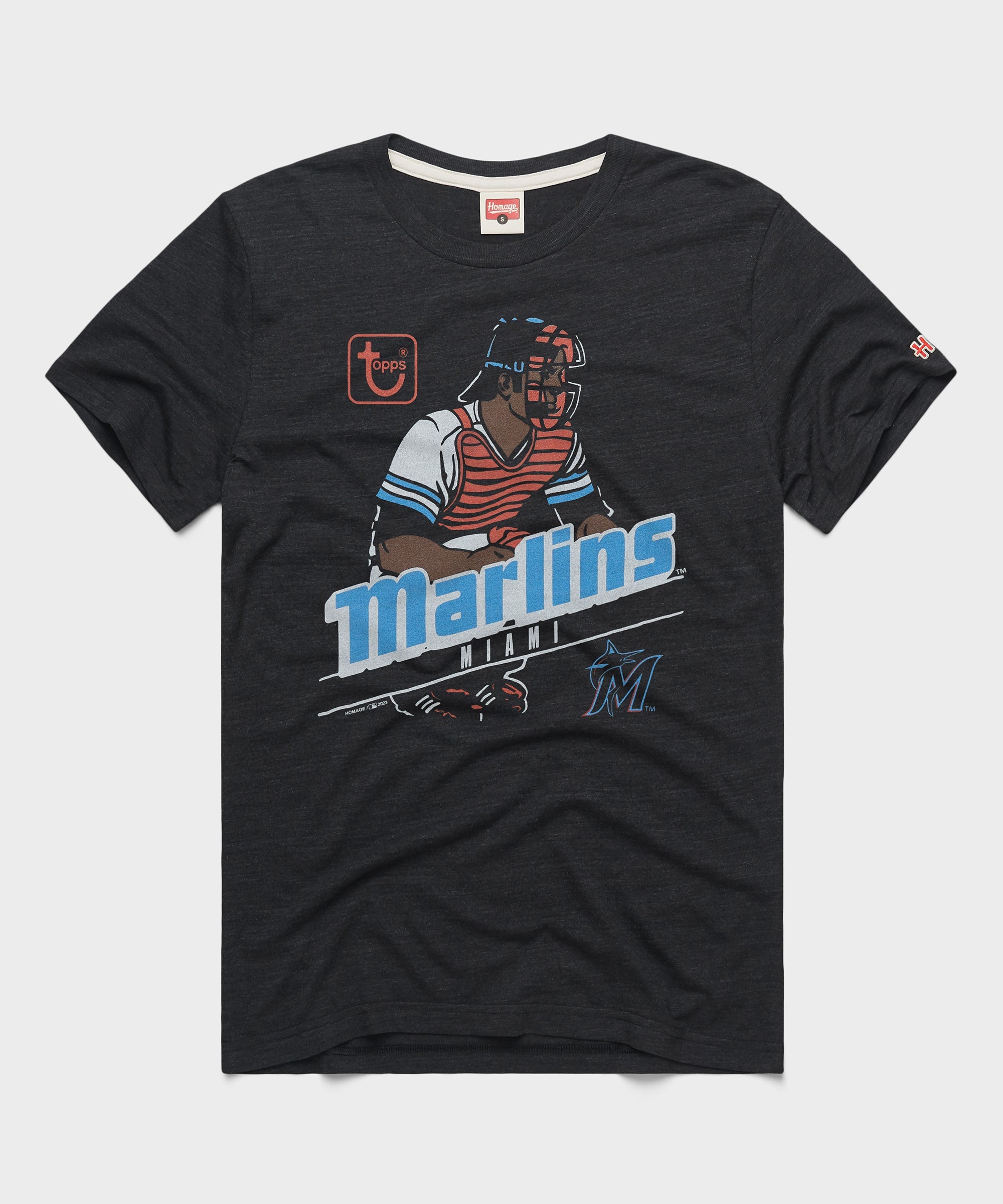 MLB x Topps Miami Marlins Charcoal