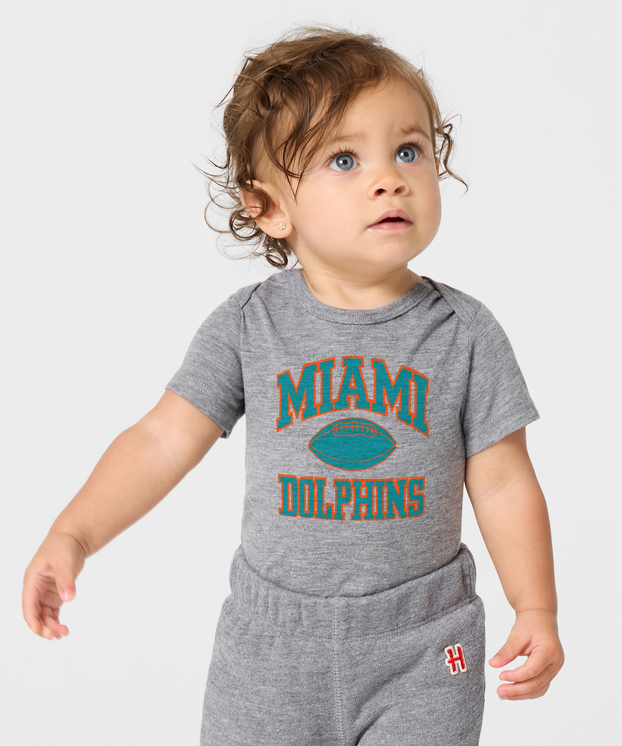 Miami Dolphins Gridiron Baby One Piece