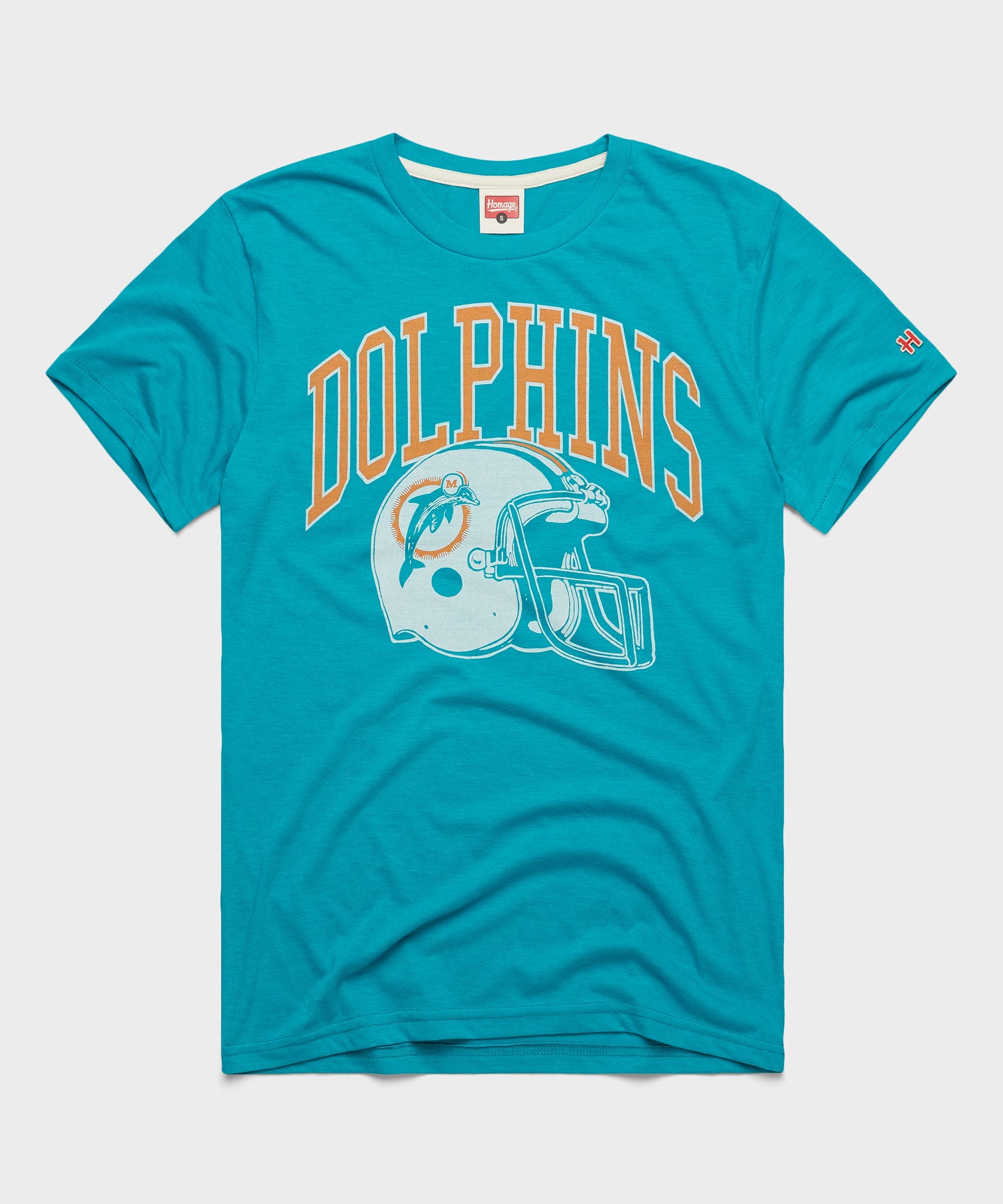 Miami Dolphins Helmet Retro Teal
