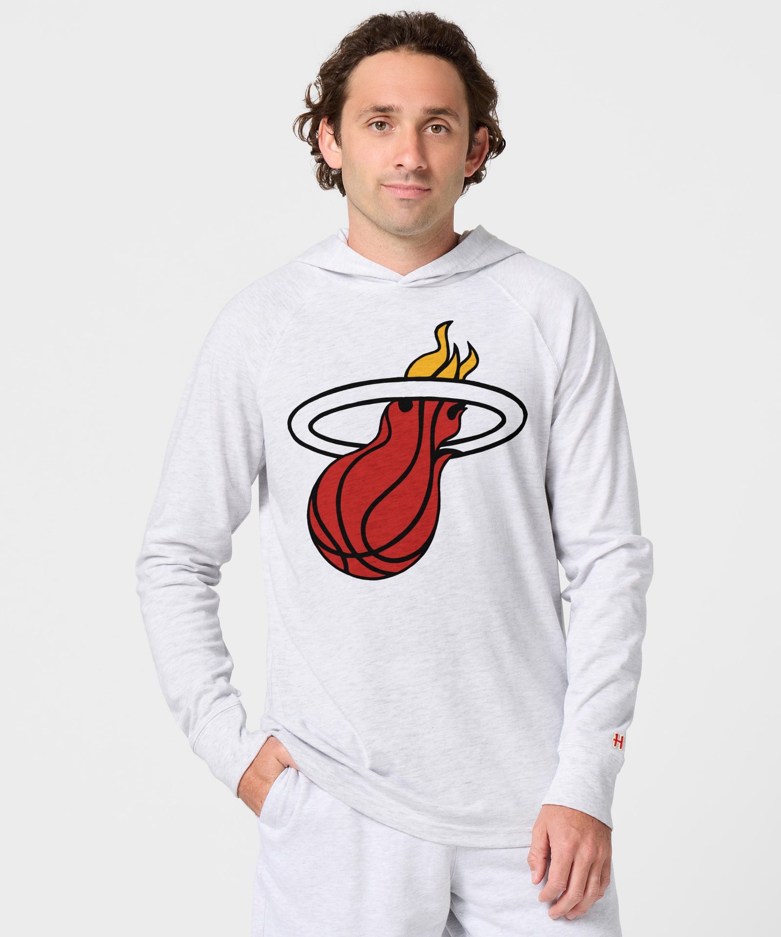 Miami Heat Logo Lightweight Hoodie