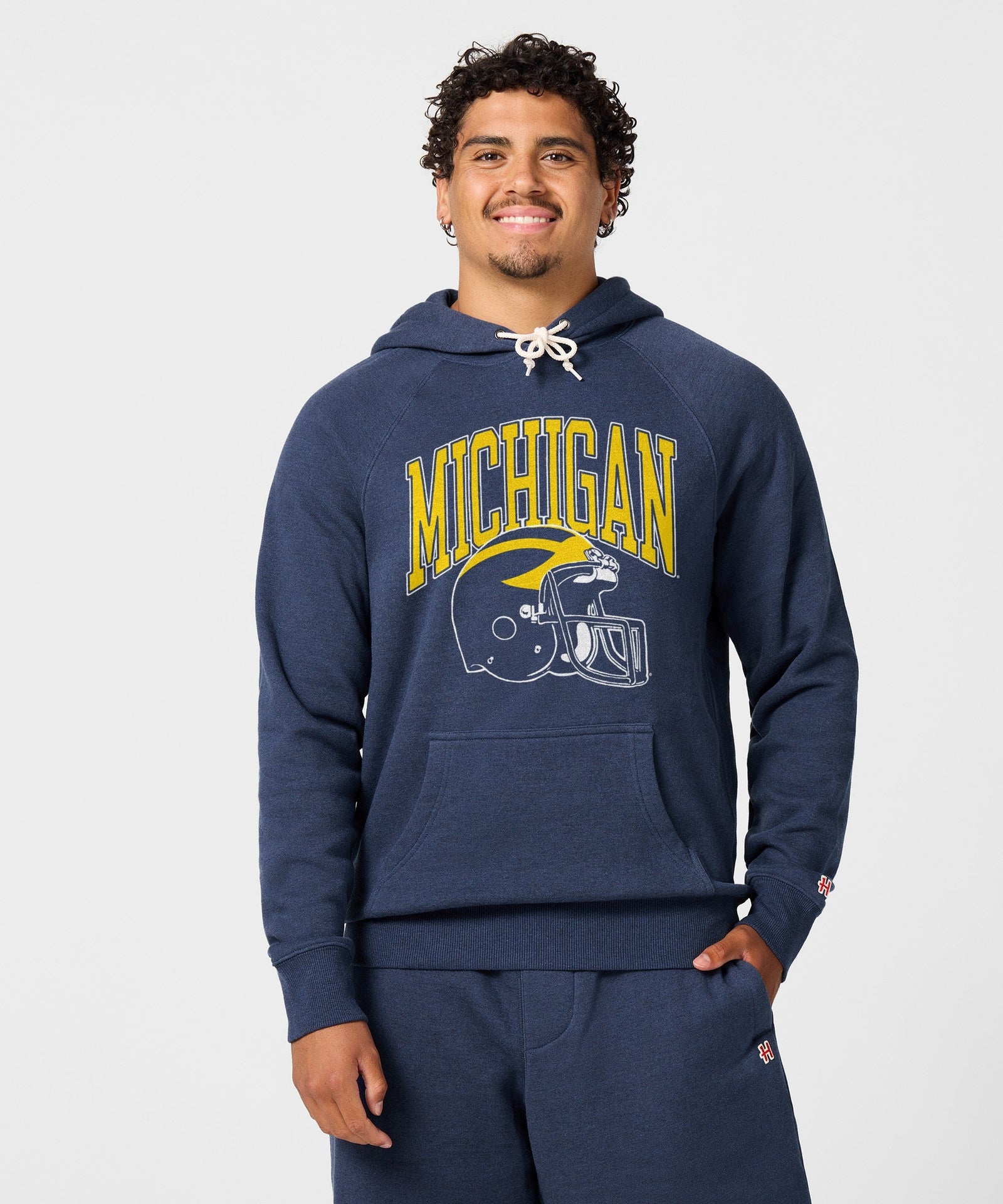 Michigan Wolverines Helmet Hoodie