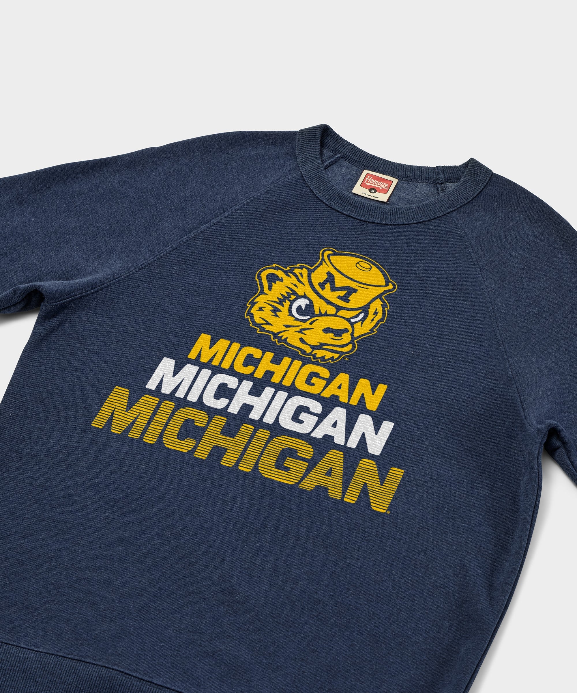 Michigan Wolverines Mascot Michigan Repeat Crewneck