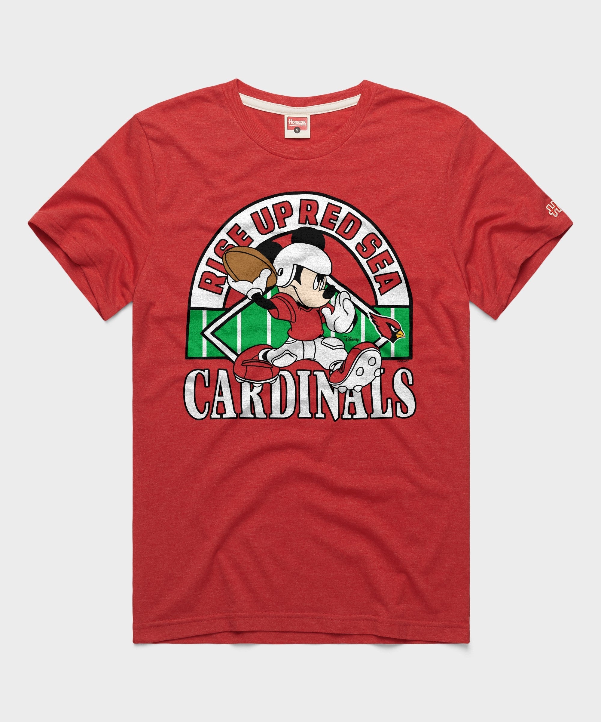 Az Ranger Logo Mickey Mouse x Arizona Cardinals HOMAGE T-Shirt | Officially Licensed