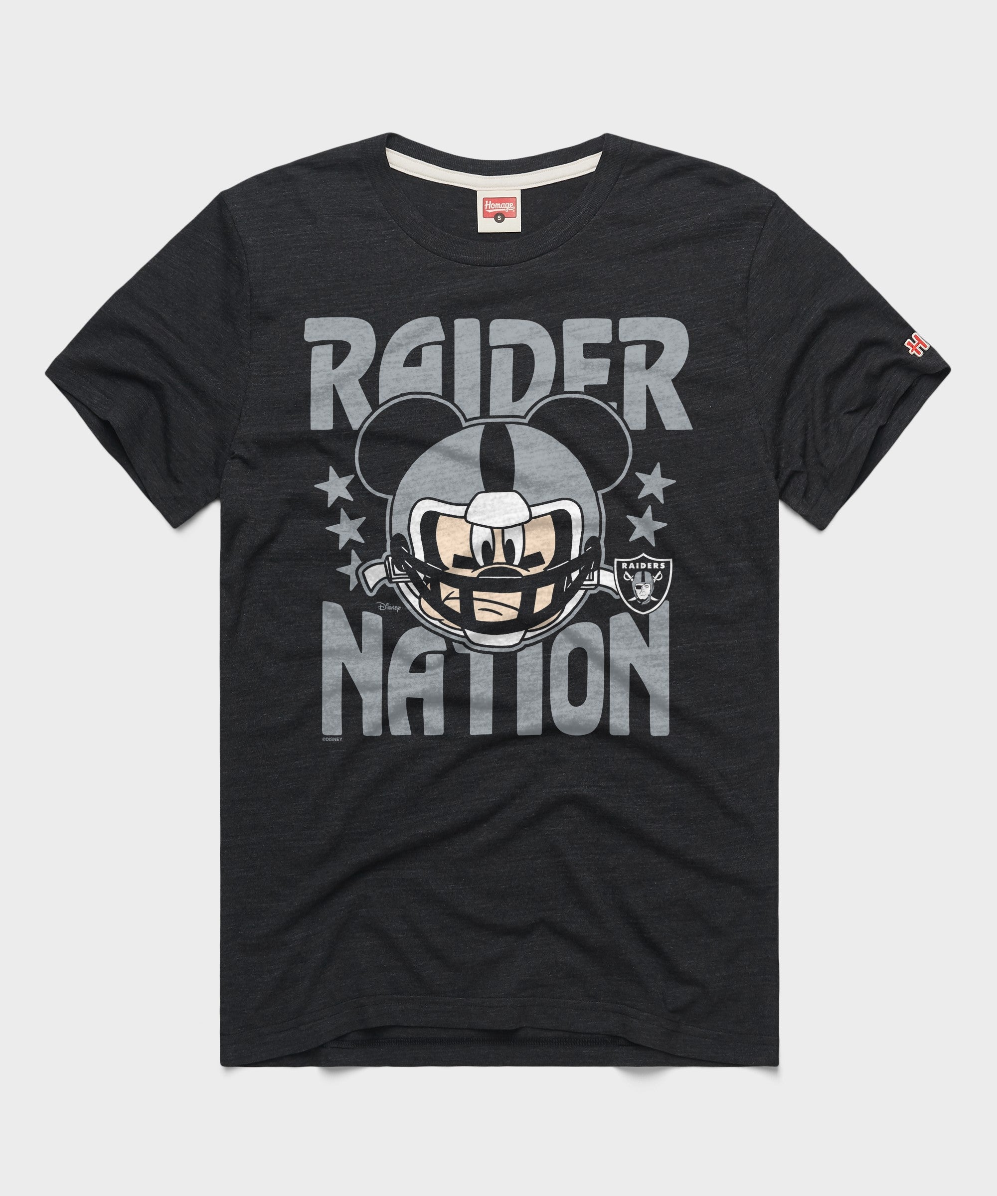 Mickey Mouse x Las Vegas Raiders HOMAGE T-Shirt | Officially Licensed