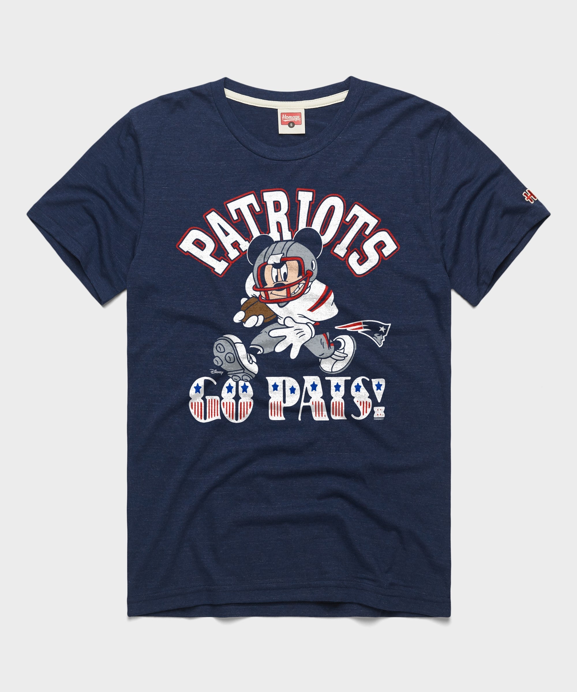 Mickey Mouse x New England Patriots HOMAGE T-Shirt | Officially