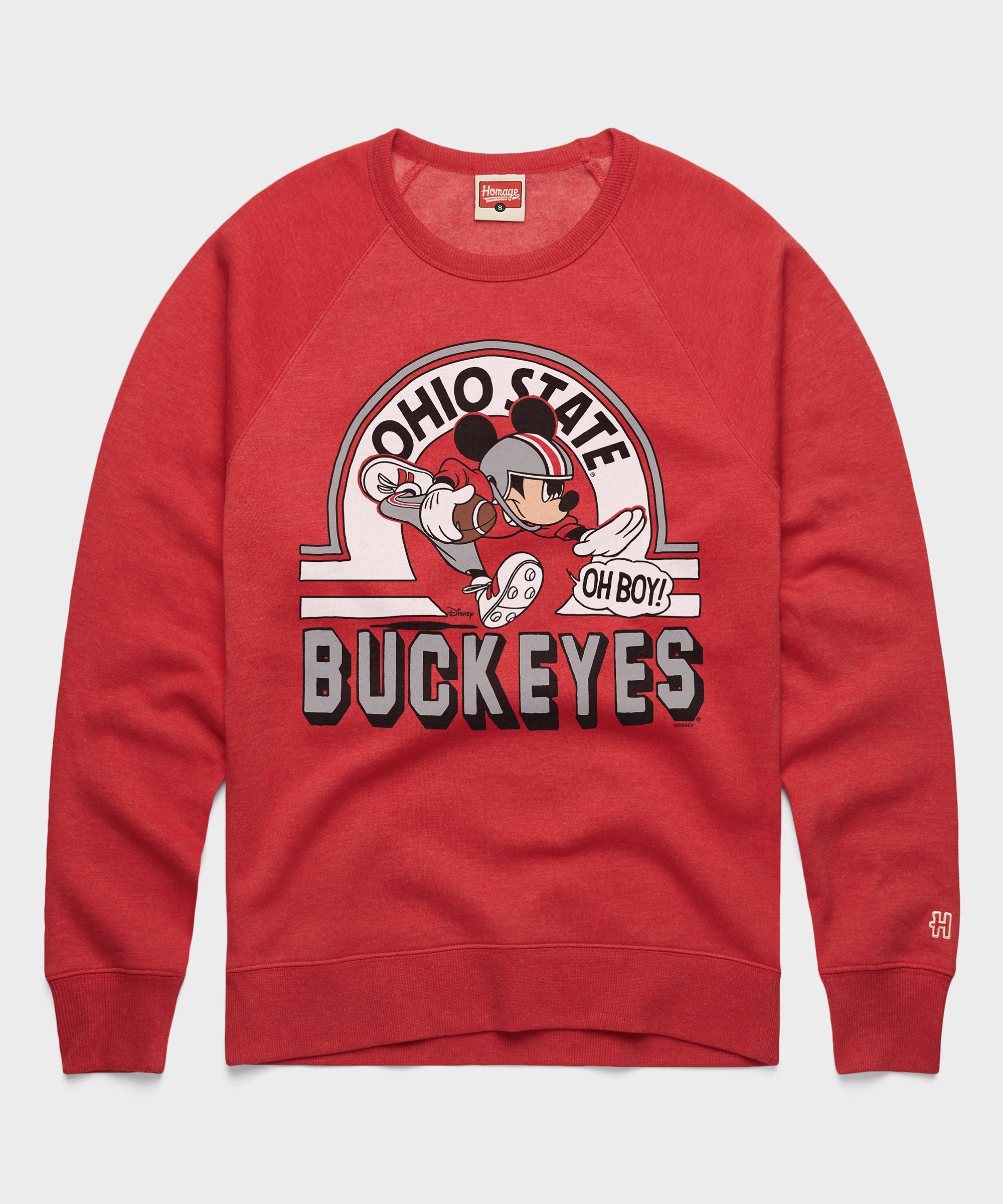 Mickey Mouse x Ohio State Crewneck Red