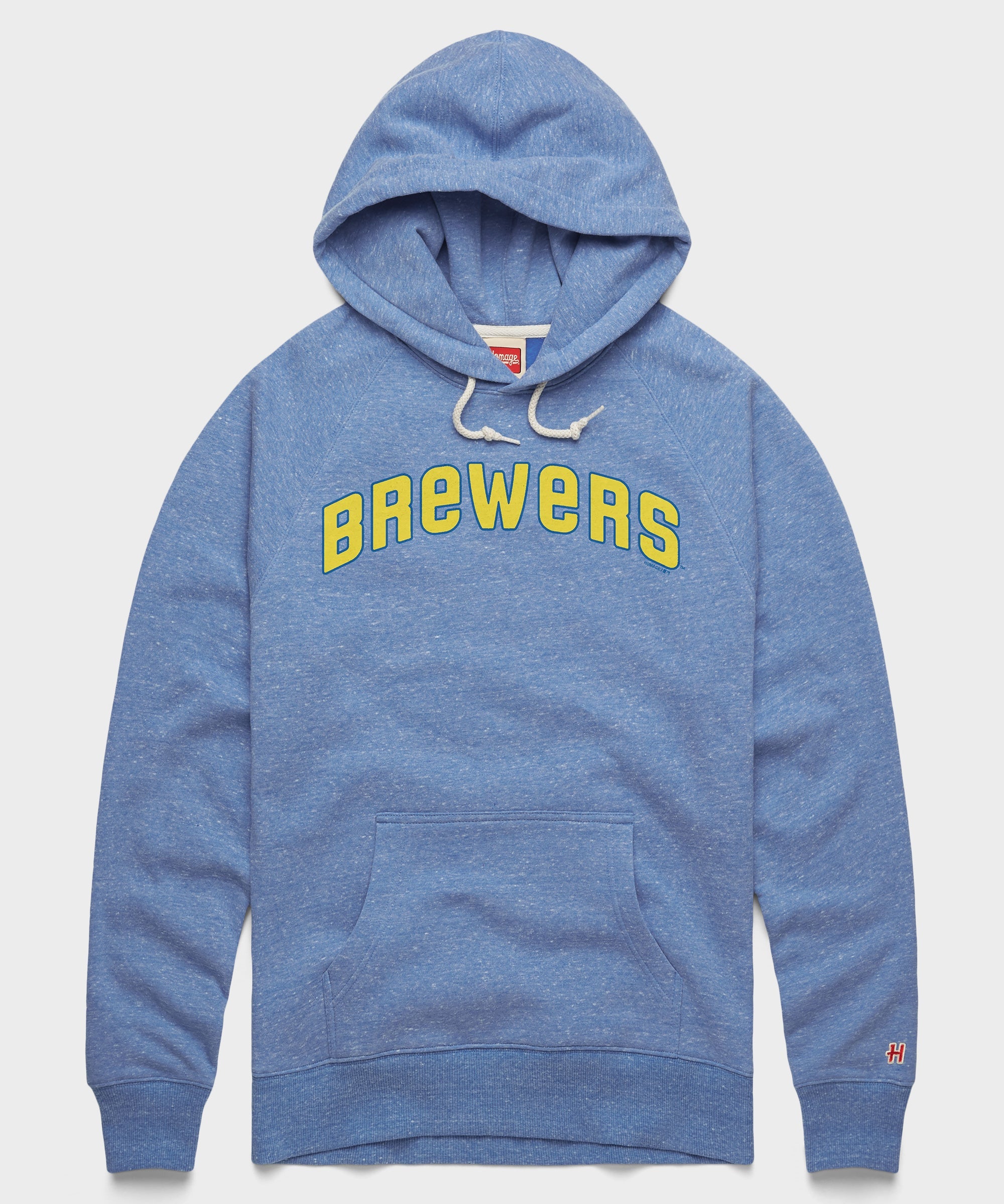 Milwaukee Brewers Jersey Logo '70 Hoodie Light Blue
