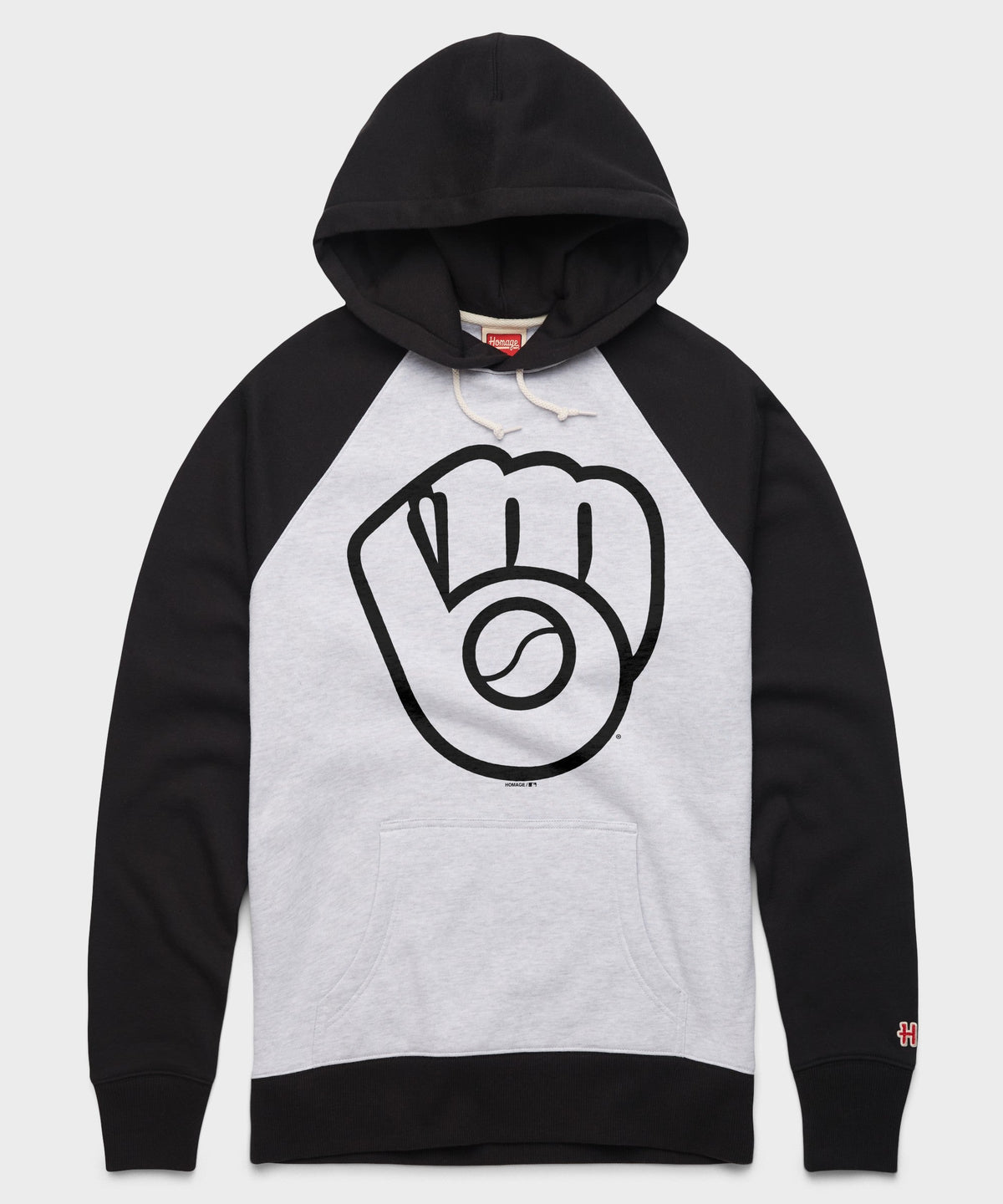Milwaukee Brewers '78 Blackout Colorblock Hoodie