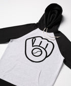 Milwaukee Brewers '78 Blackout Colorblock Hoodie