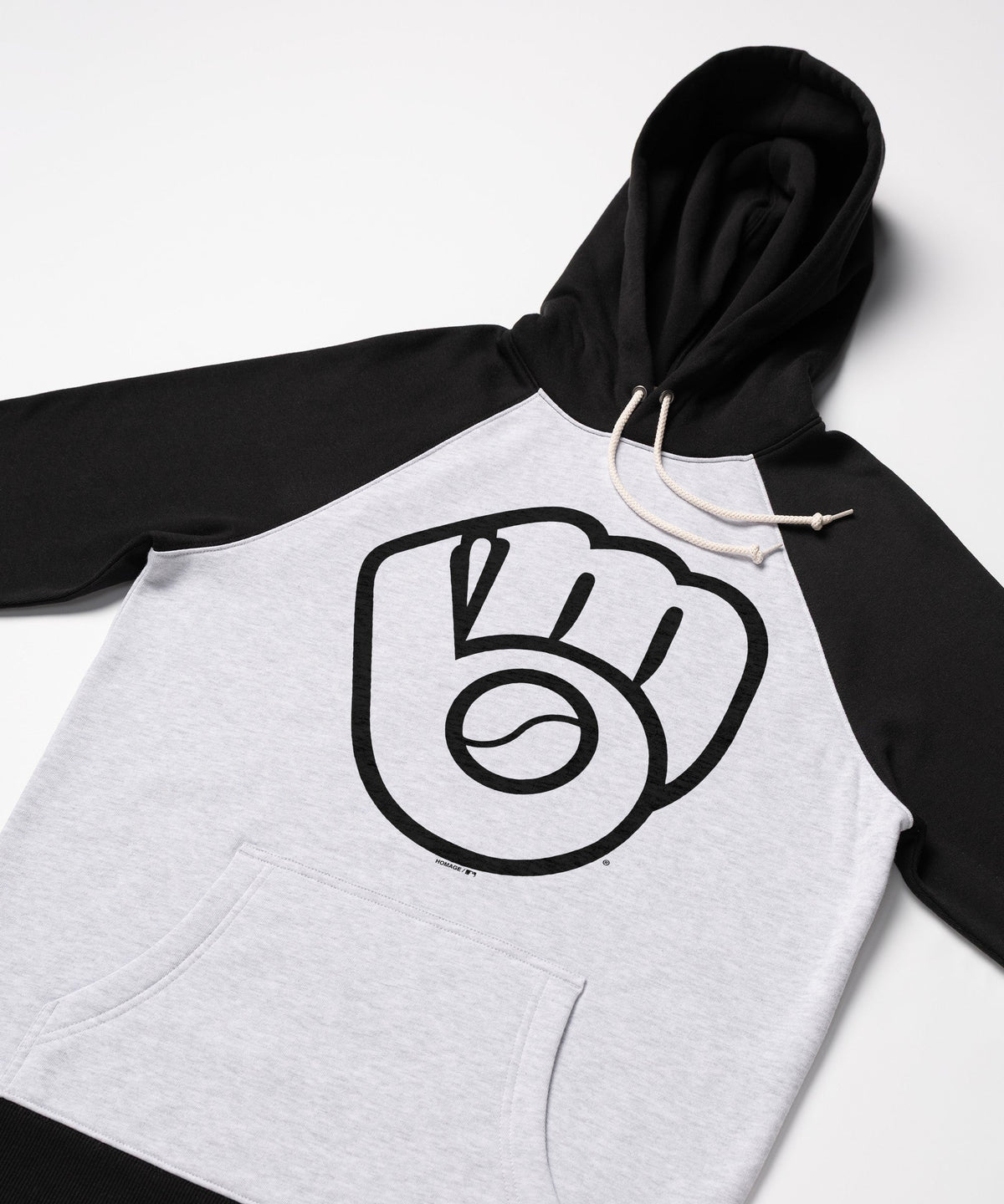 Milwaukee Brewers '78 Blackout Colorblock Hoodie