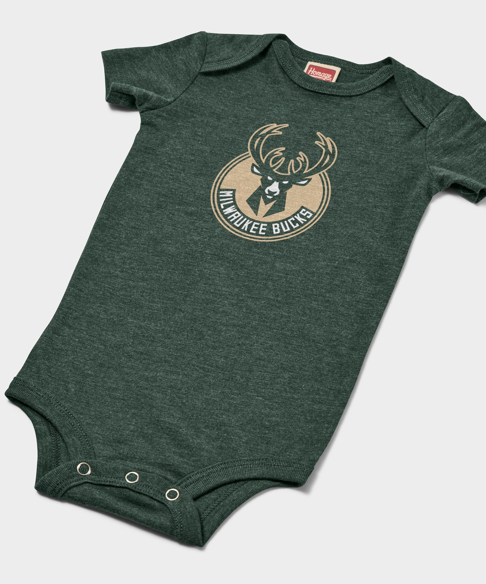 Milwaukee Bucks Logo Baby One Piece