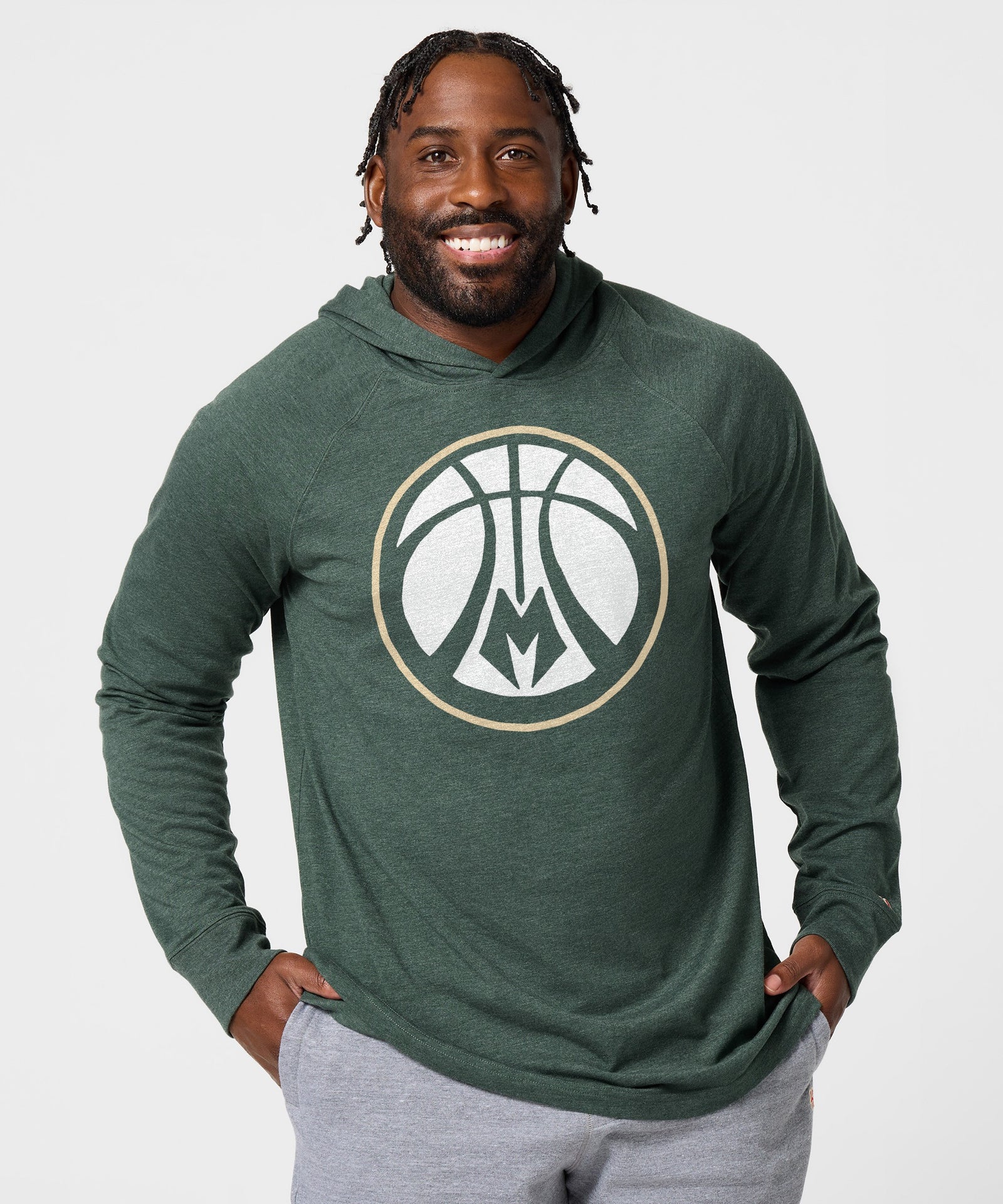 Milwaukee Bucks Logo Lightweight Hoodie