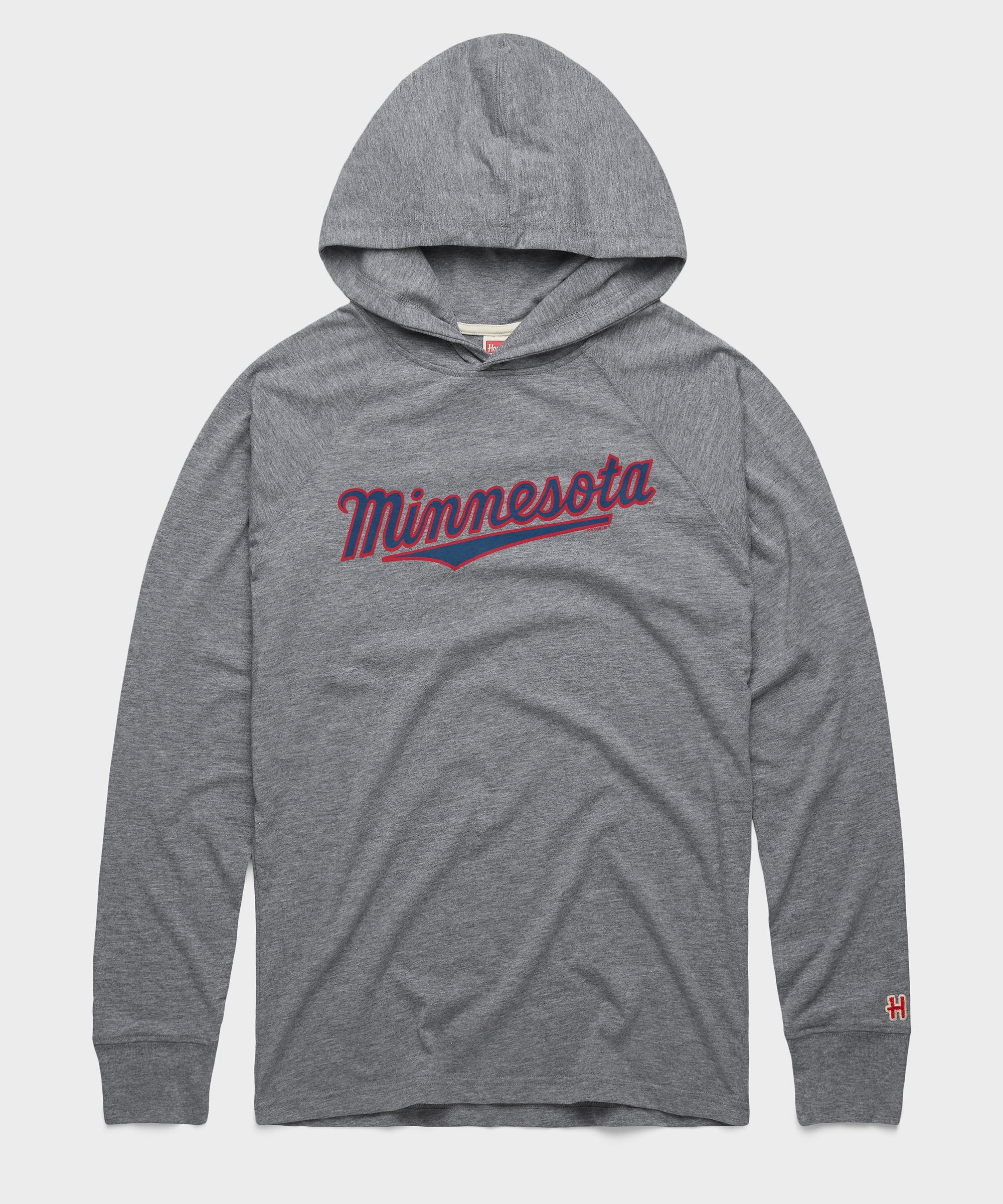 Minnesota Twins Jersey Logo '10 Lightweight Hoodie Grey
