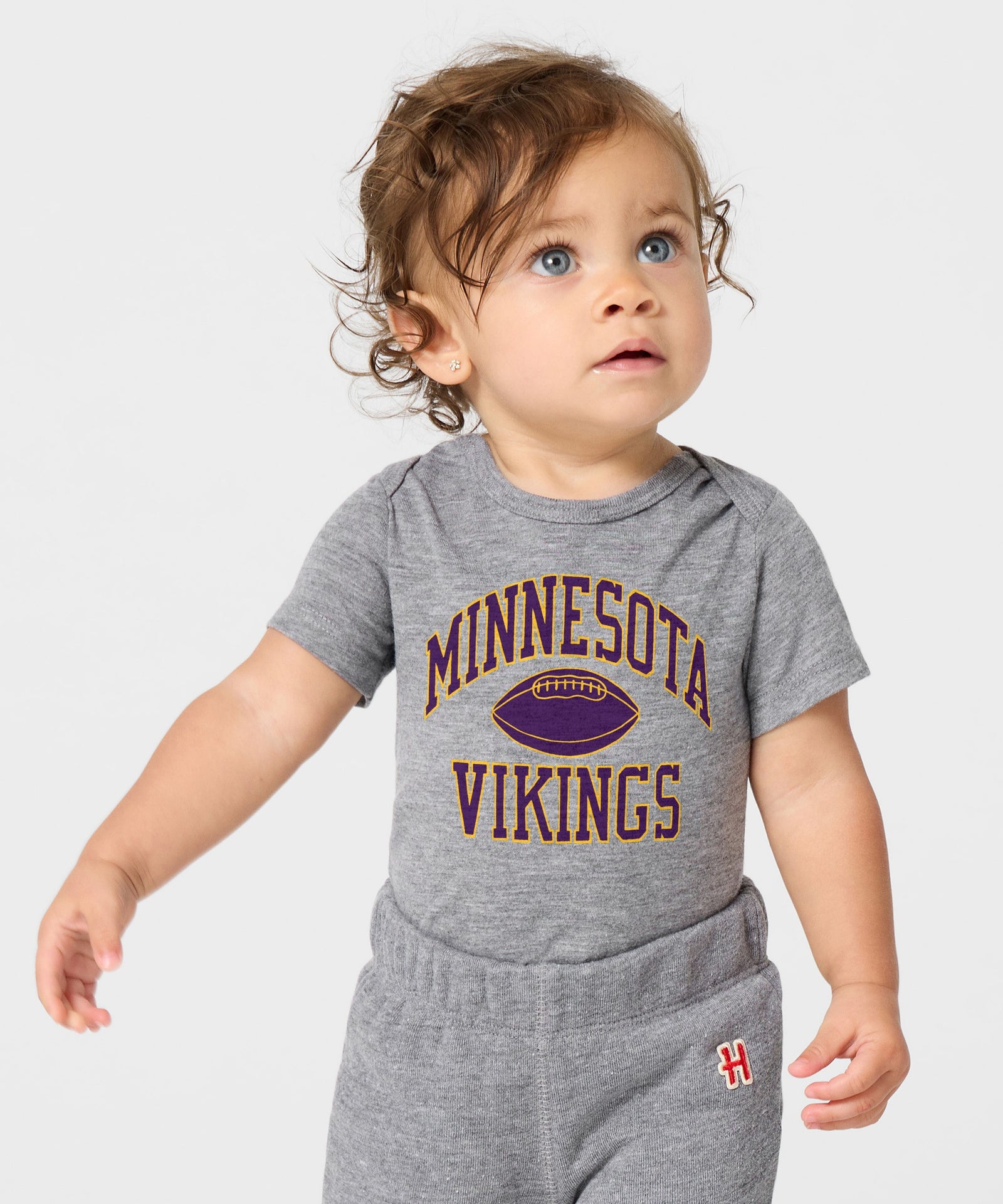 Minnesota Vikings Gridiron Baby One Piece
