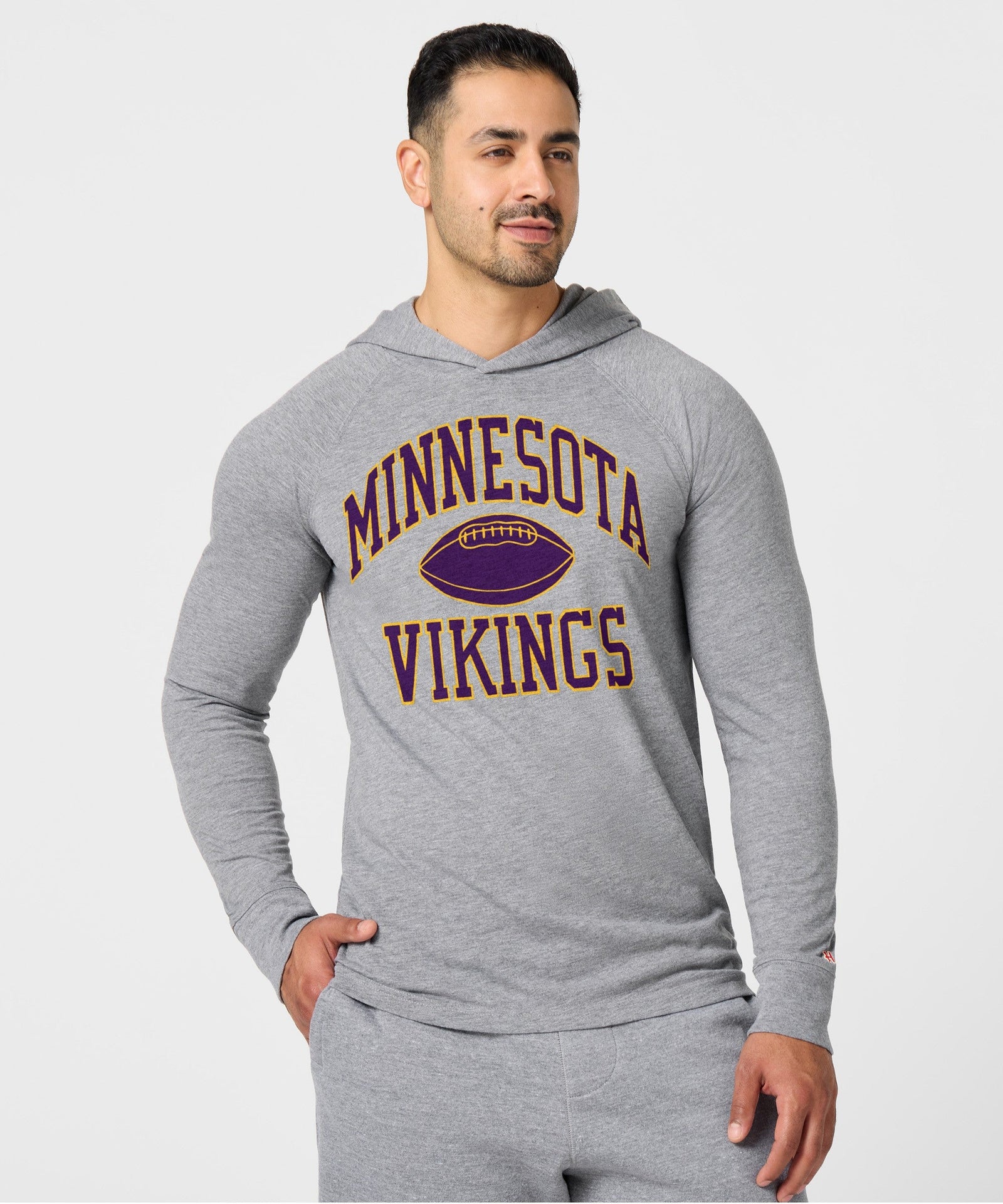 minnesota vikings gridiron lightweight hoodie