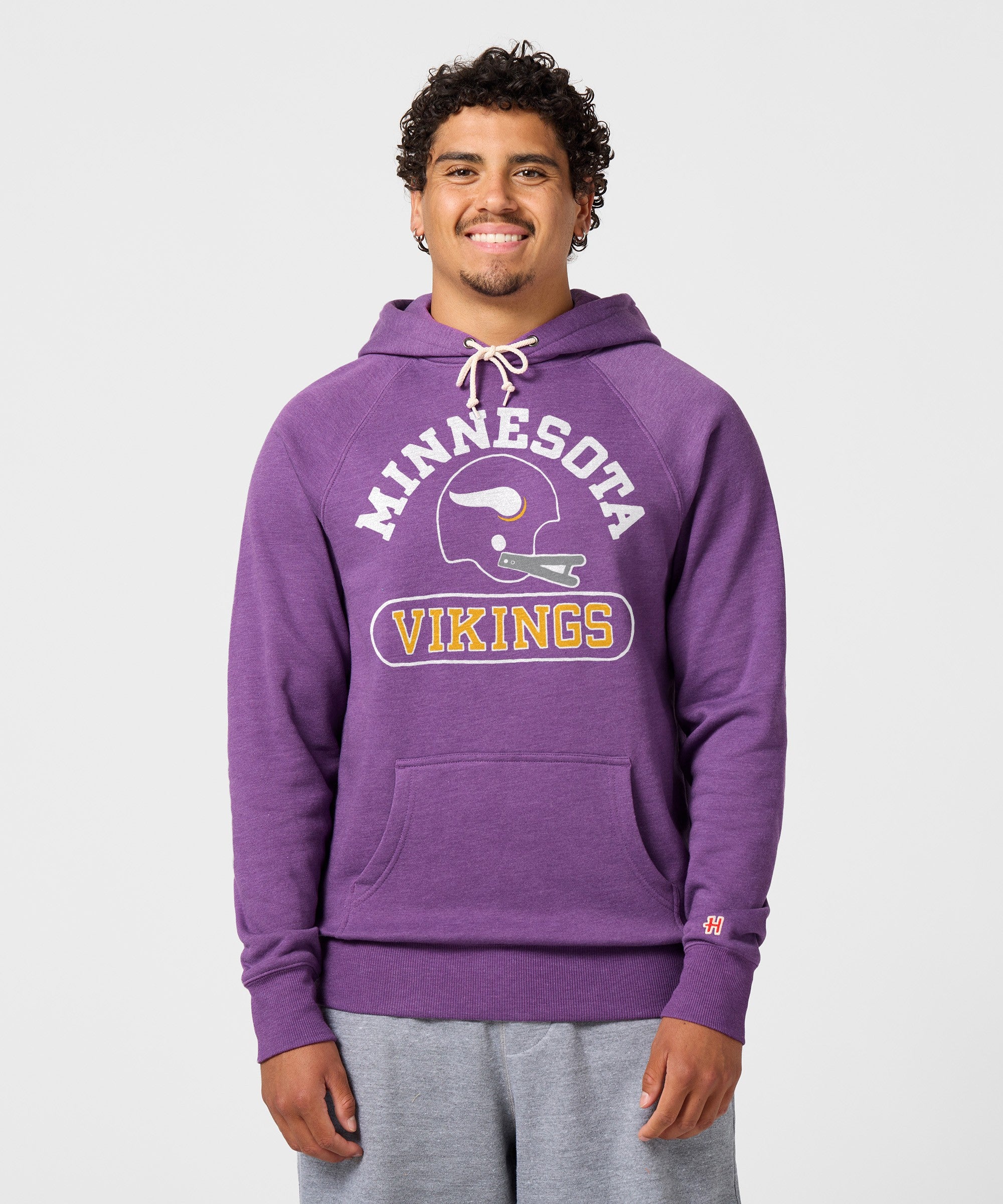 Minnesota Vikings Throwback Helmet Hoodie
