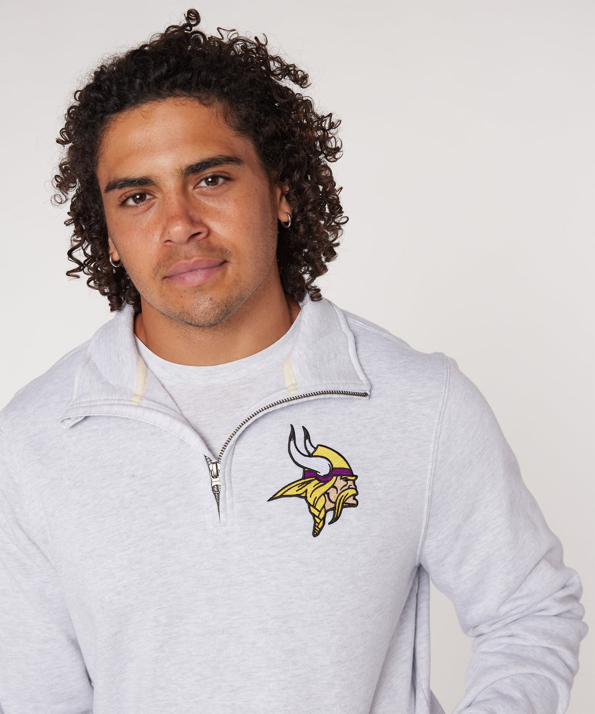 Minnesota Vikings '13 Applique Quarter Zip Pullover