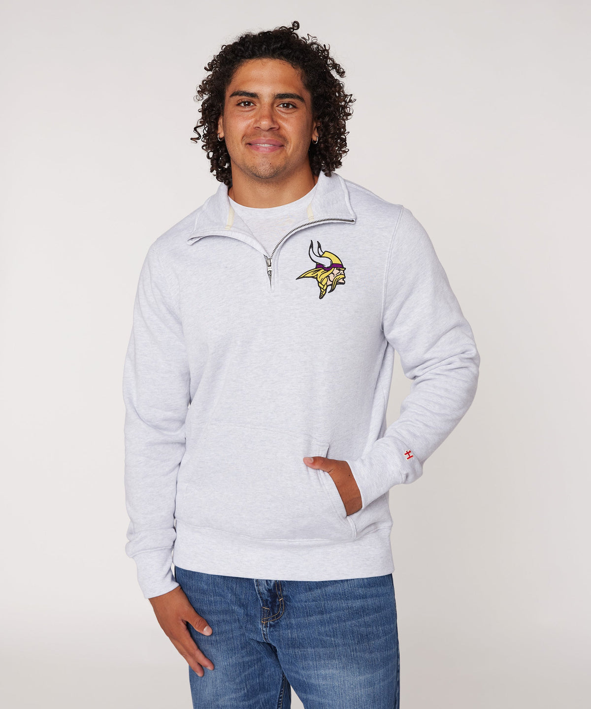 Minnesota Vikings '13 Applique Quarter Zip Pullover