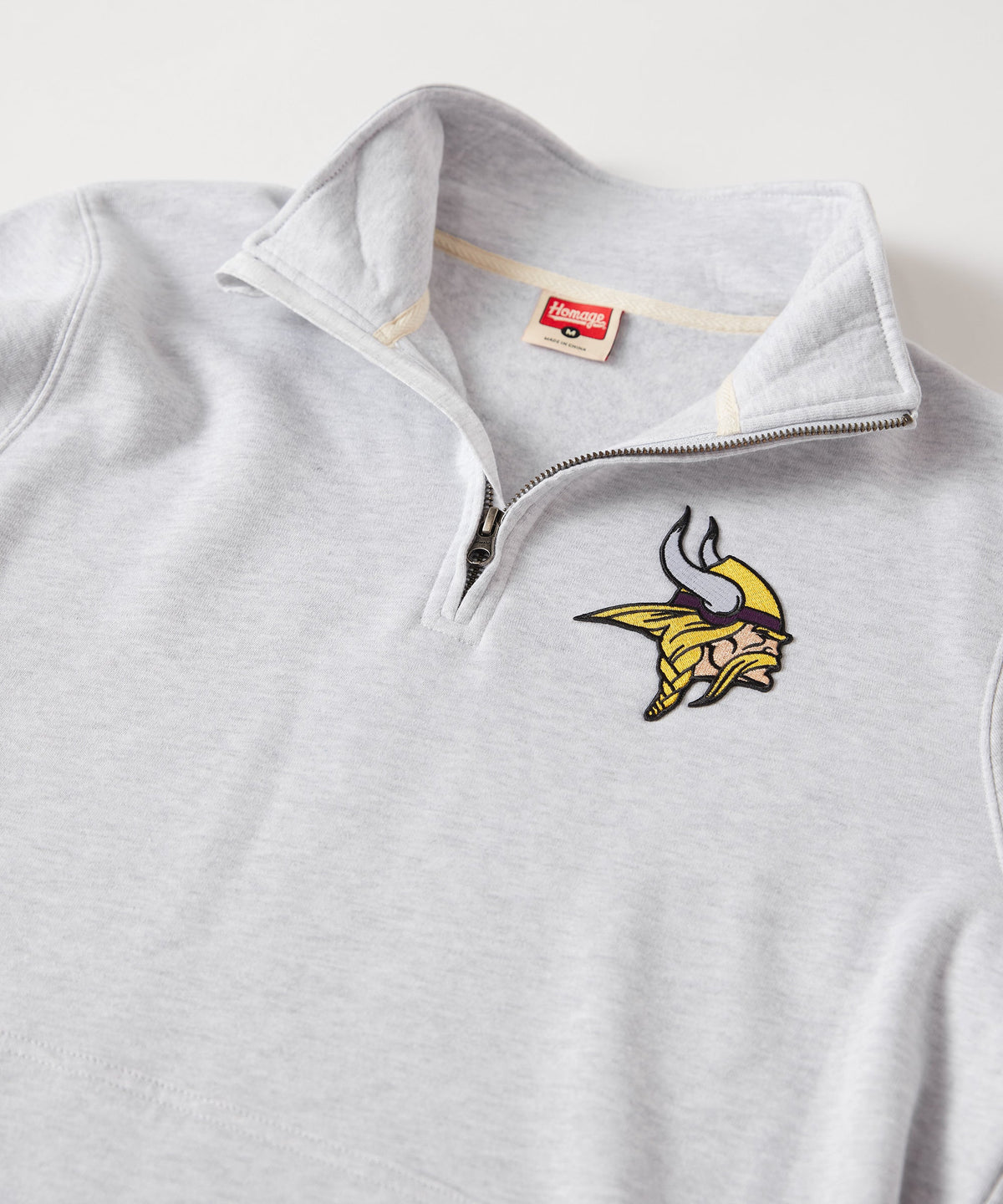 Minnesota Vikings '13 Applique Quarter Zip Pullover
