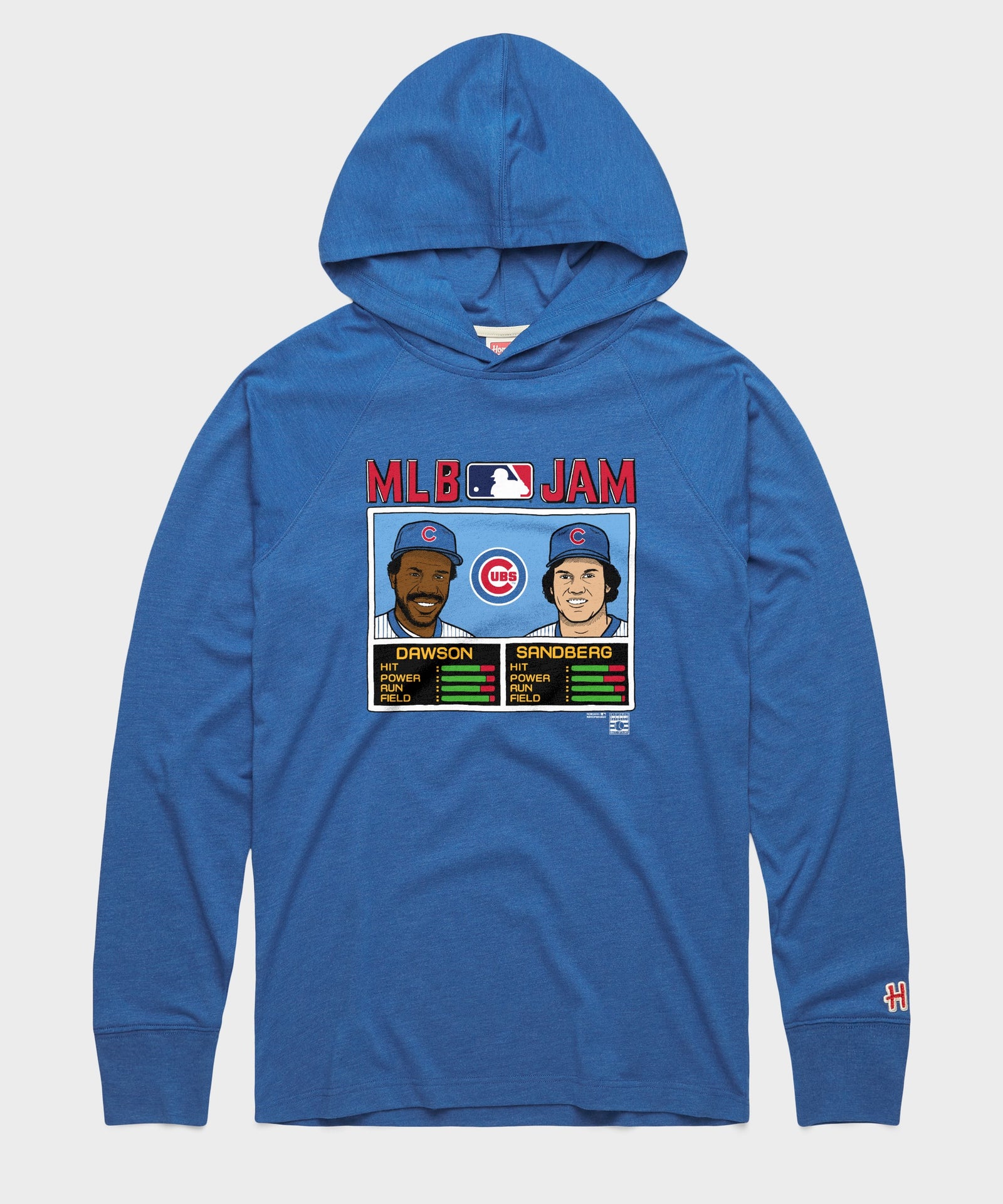 Mlb Jam Cubs Dawson And Sandberg Lightweight Hoodie