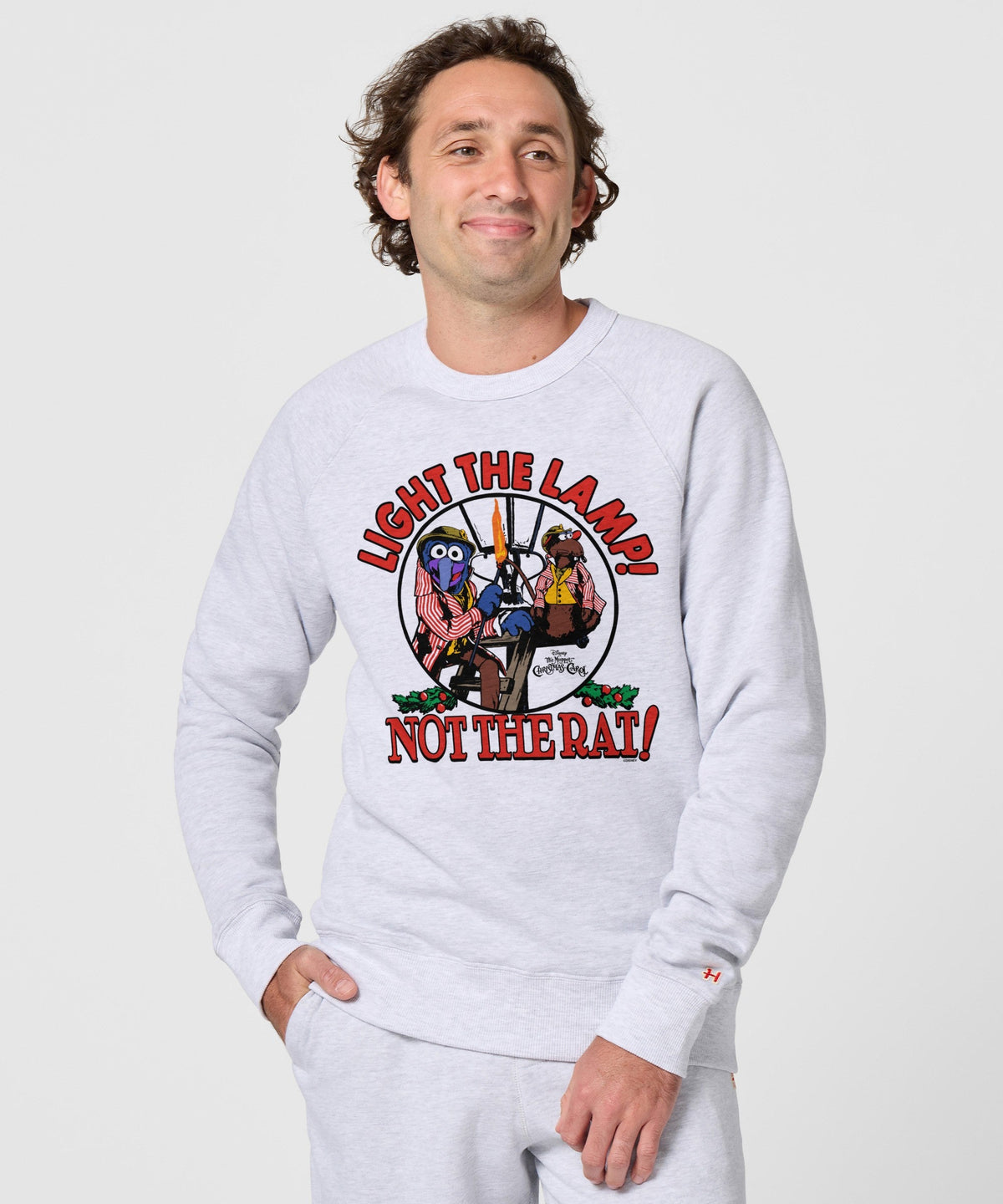 Muppet Christmas Carol Light The Lamp' Not The Rat' Crewneck