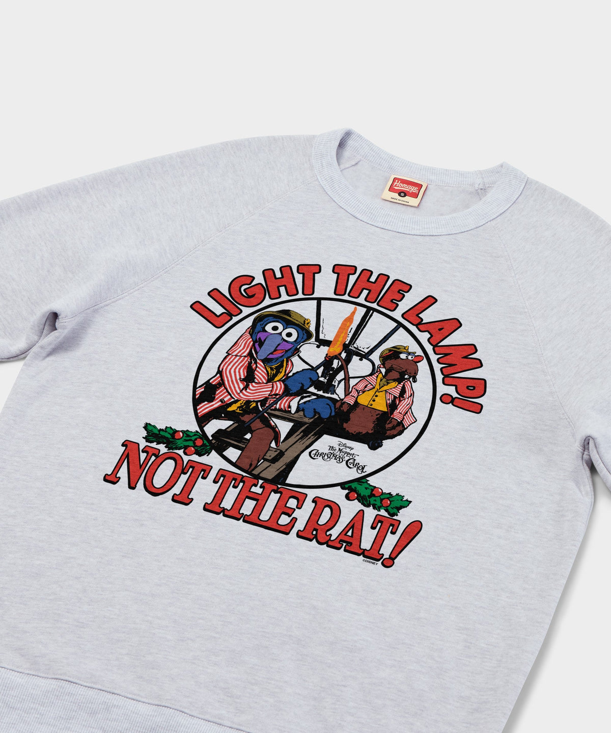 Muppet Christmas Carol Light The Lamp' Not The Rat' Crewneck