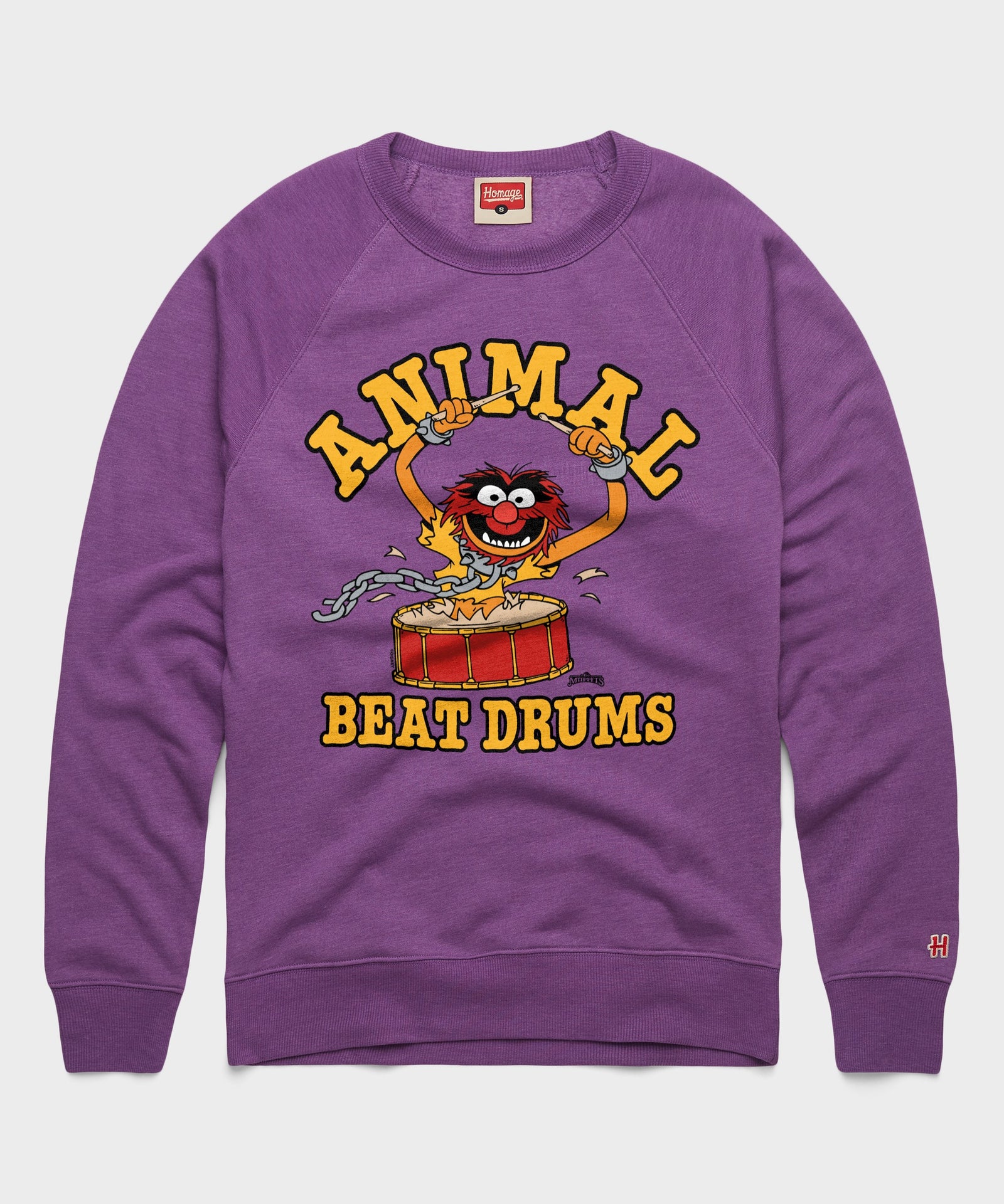 Muppets Animal Beat Drums Crewneck