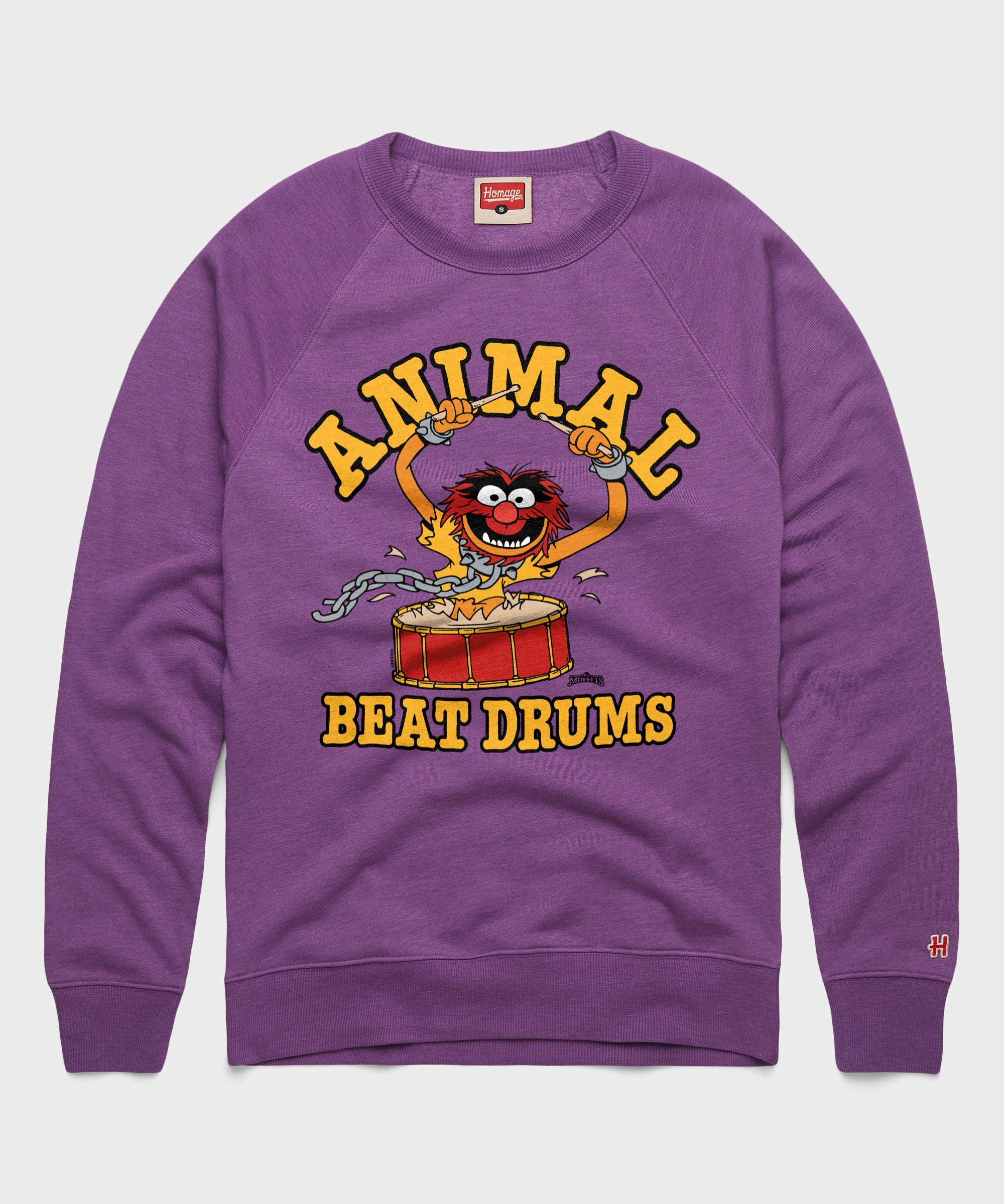 Muppets Animal Beat Drums Crewneck