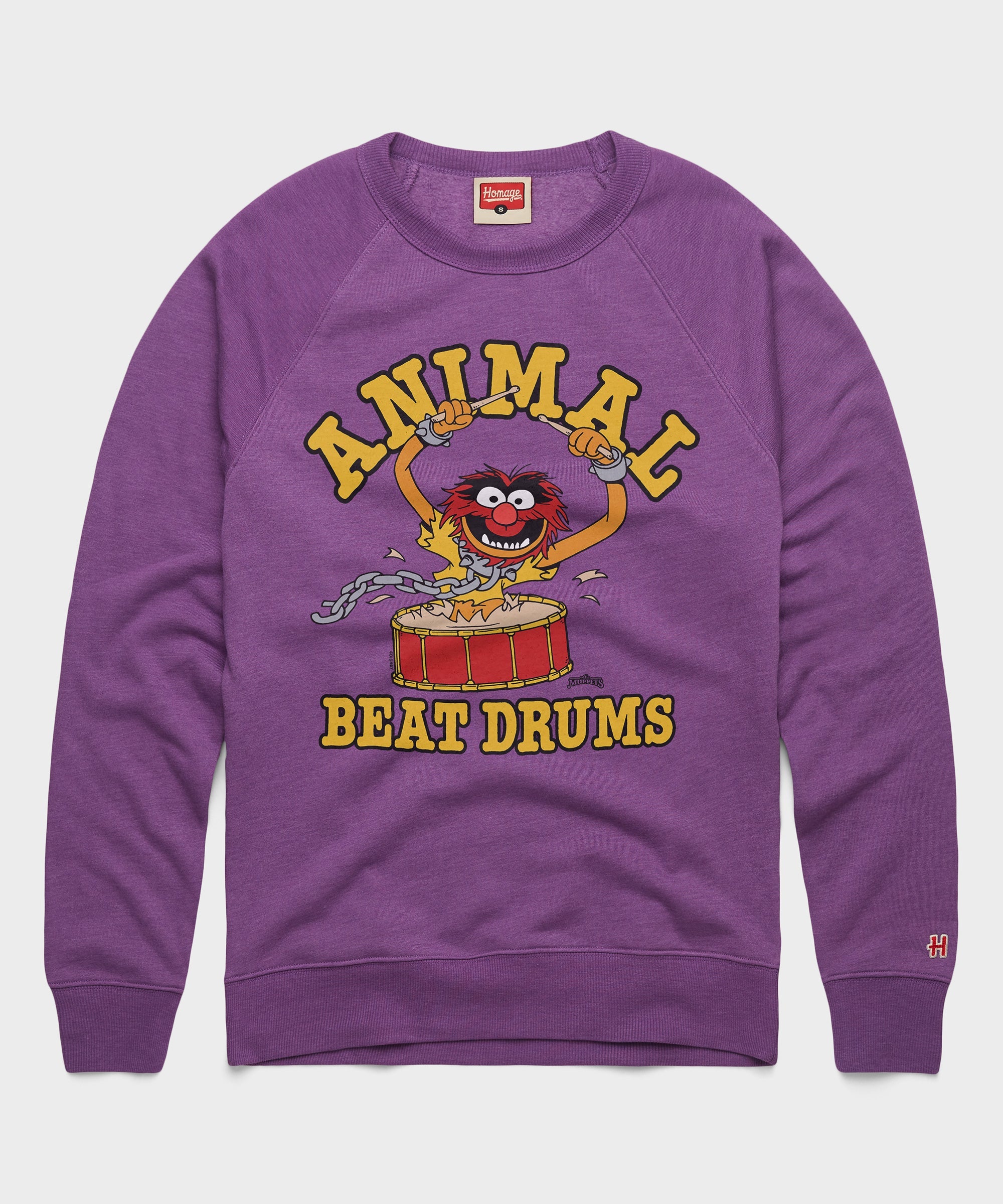 Muppets Animal Beat Drums Crewneck