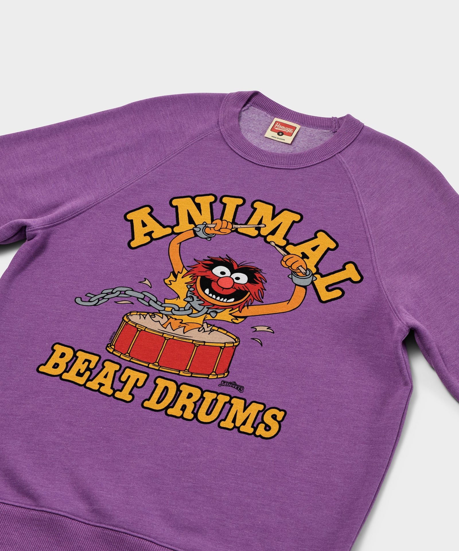 Muppets Animal Beat Drums Crewneck