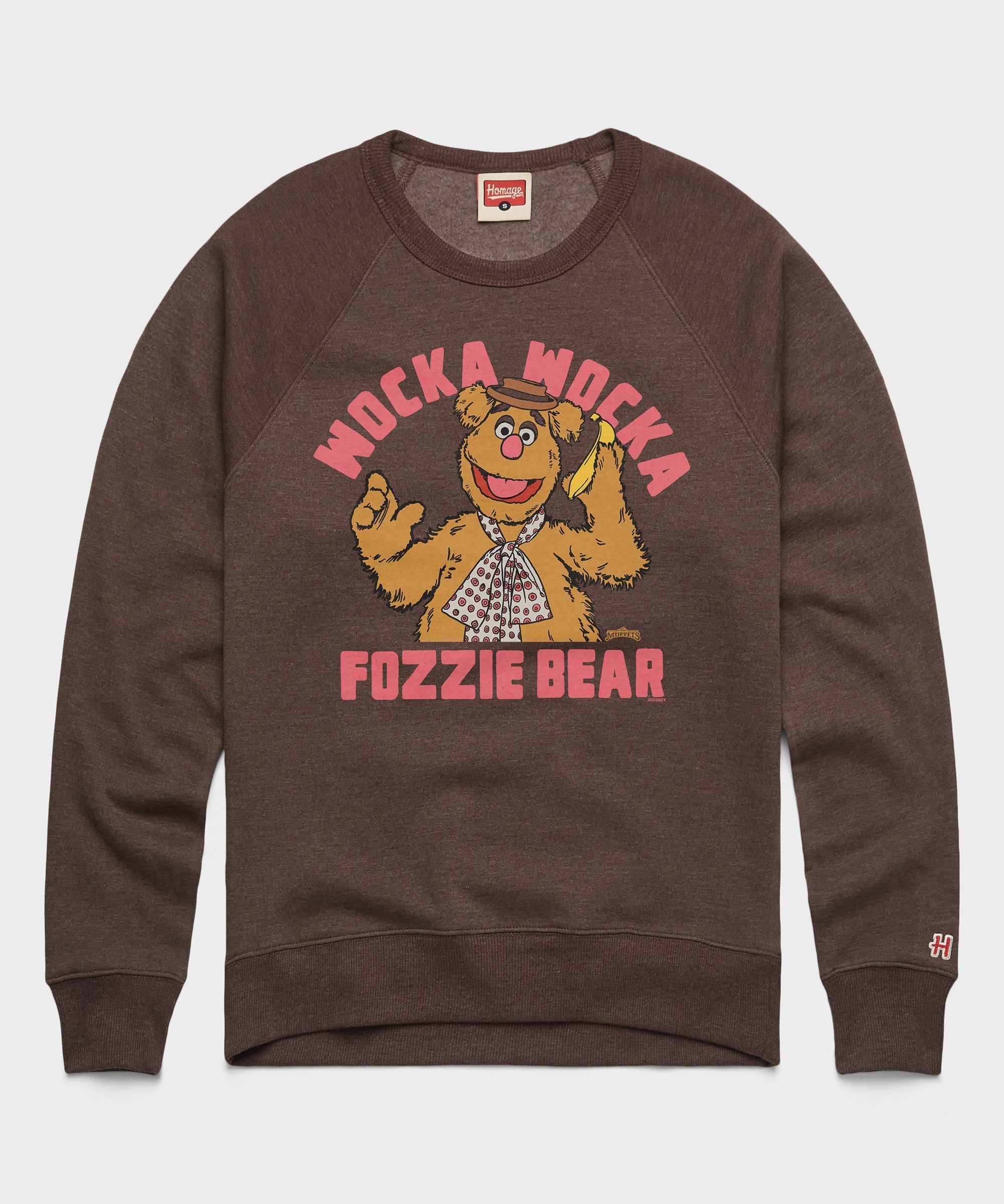 Muppets Fozzie Bear Wocka Wocka Crewneck