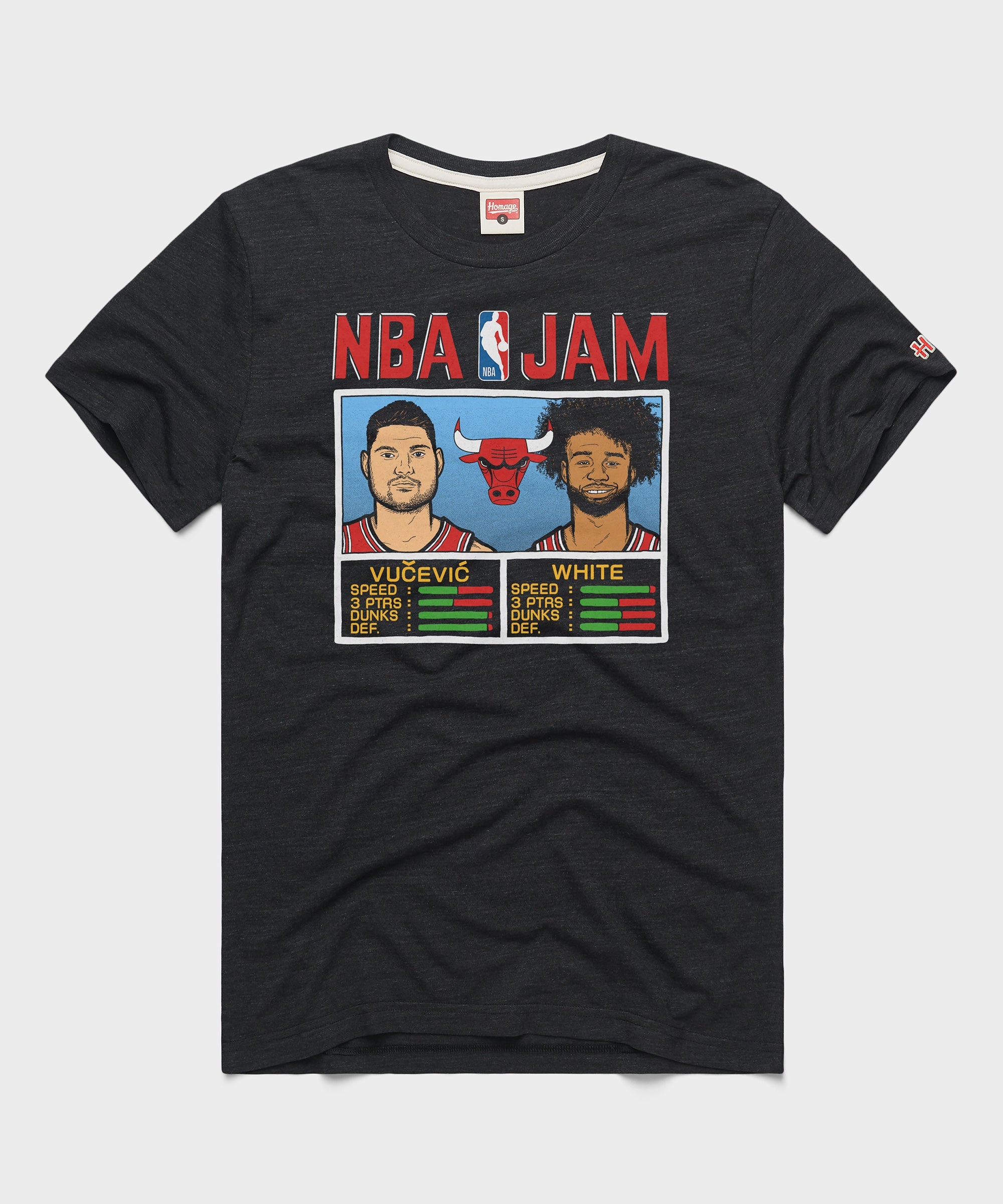 NBA Jam Bulls Vucevic And White