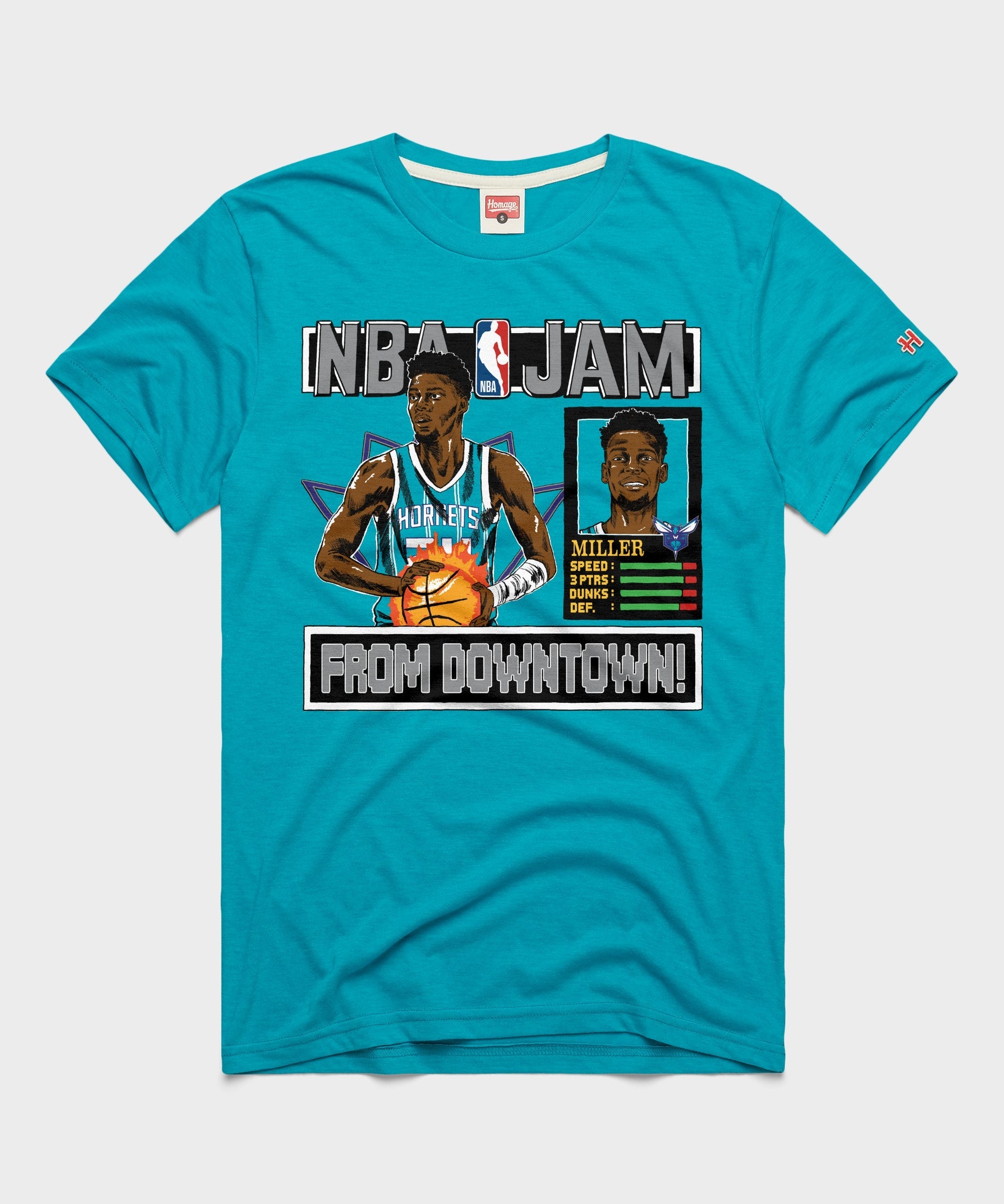 NBA Jam Hornets Brandon Miller Teal