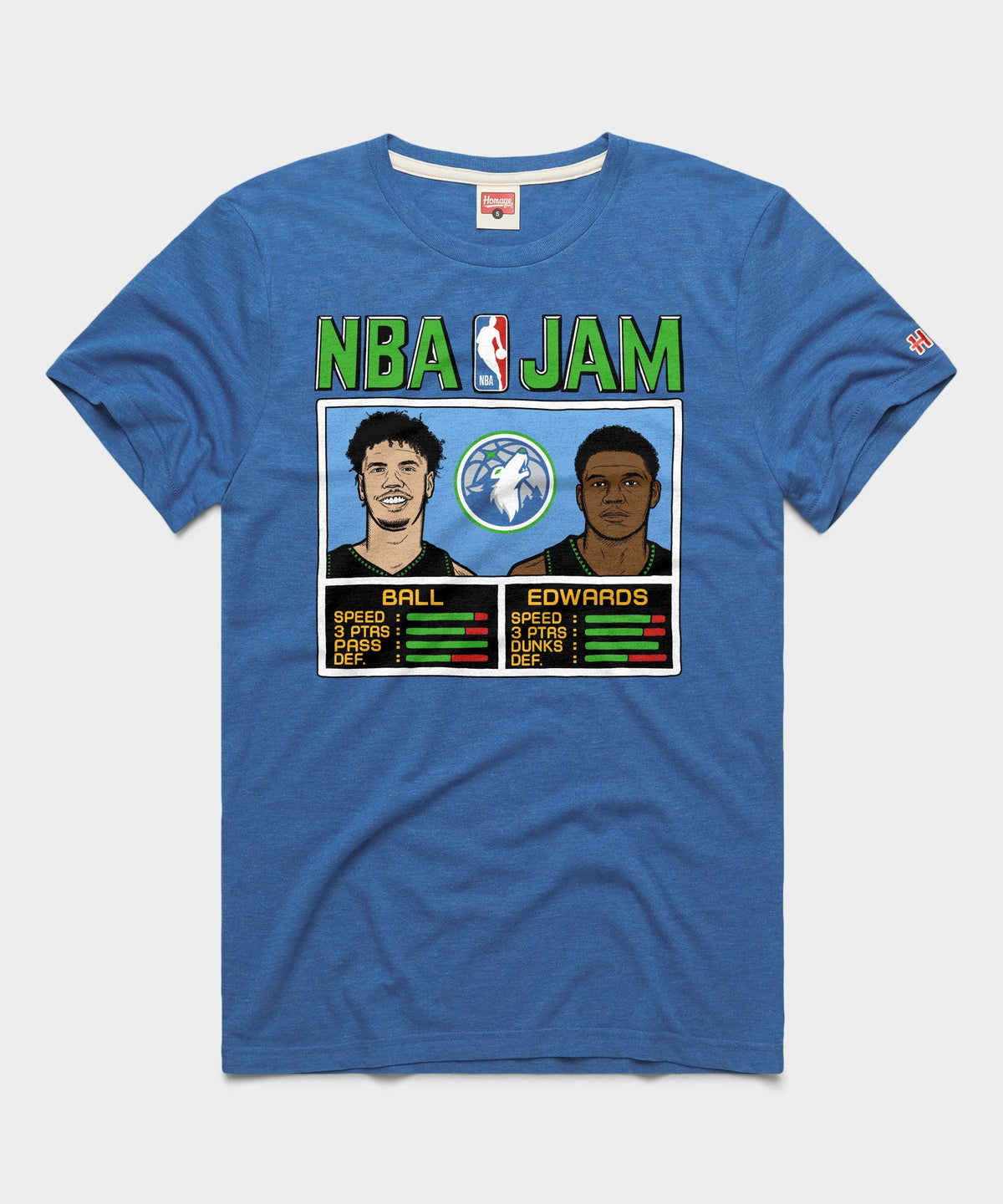 NBA Jam Timberwolves Ball and Edwards