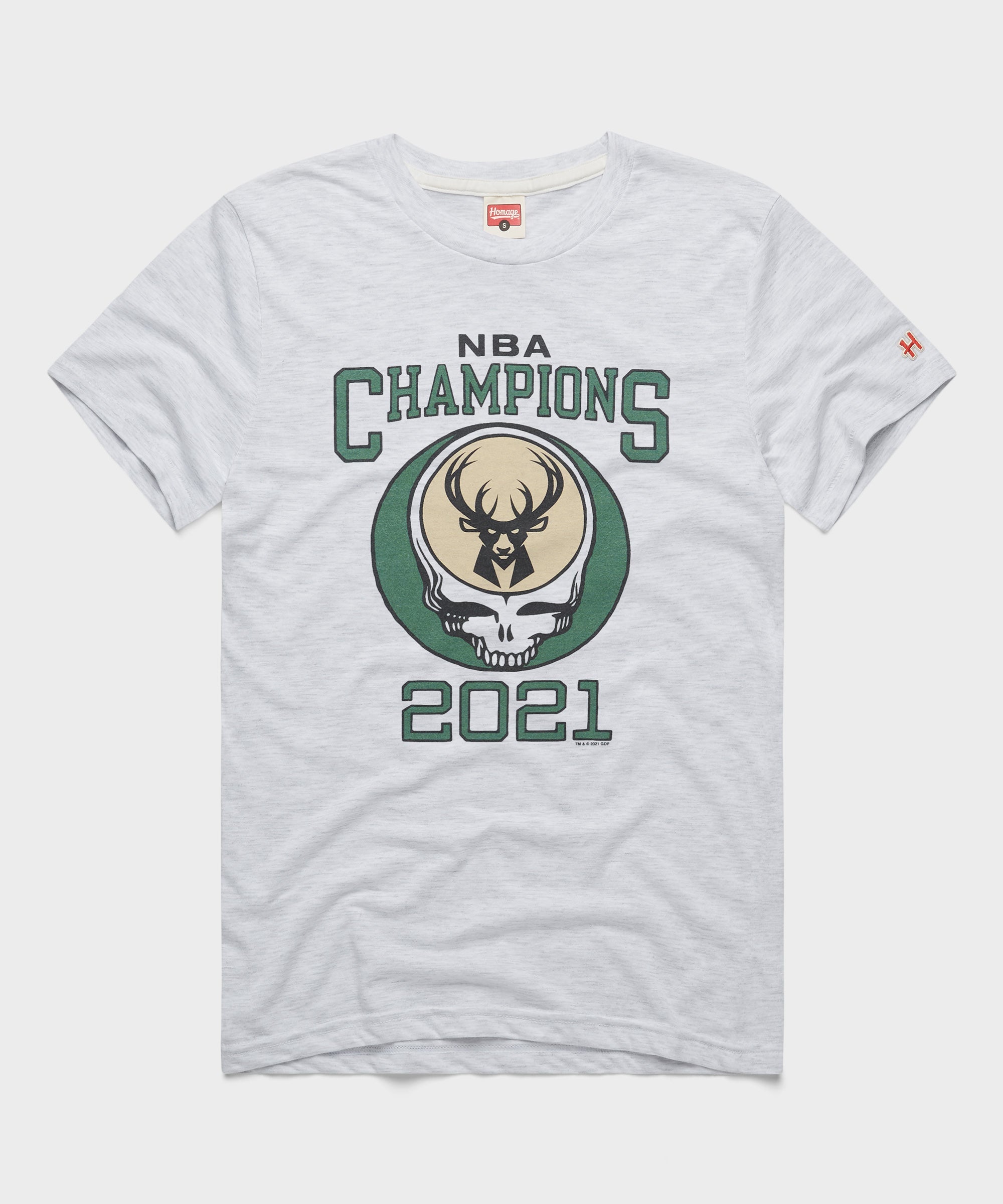 NBA X Grateful Dead 2021 Champs Bucks