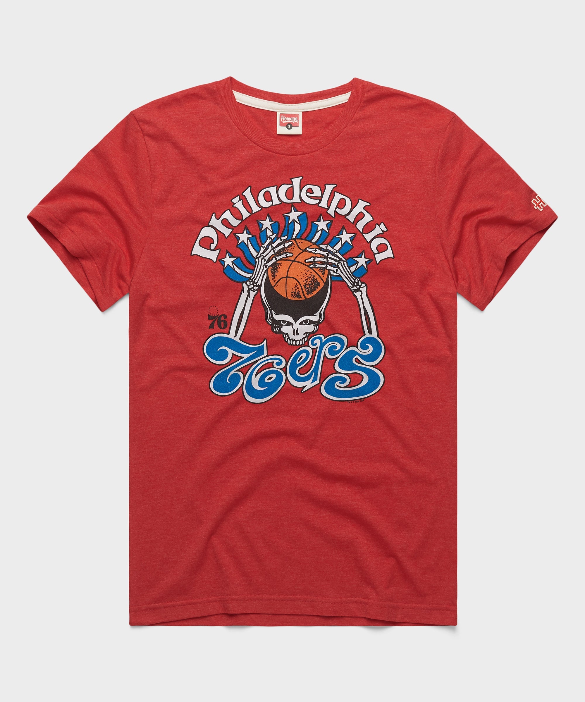 NBA x Grateful Dead x 76ers Skull