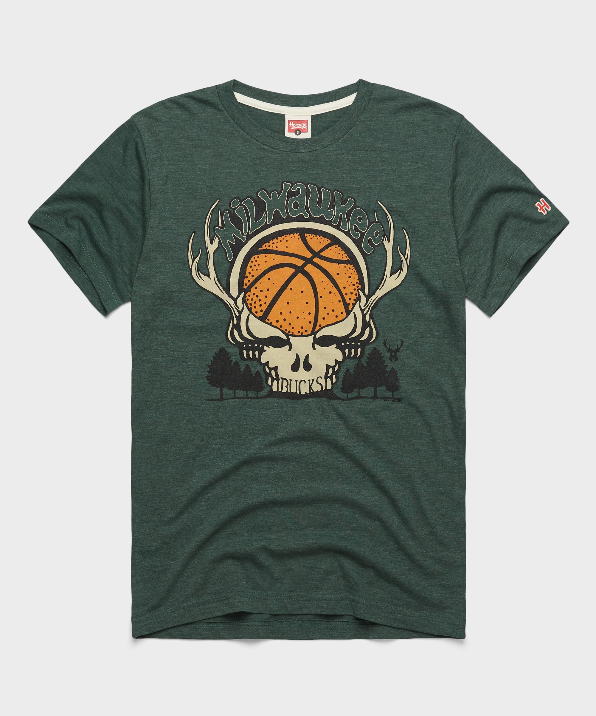 NBA x Grateful Dead x Bucks Skull